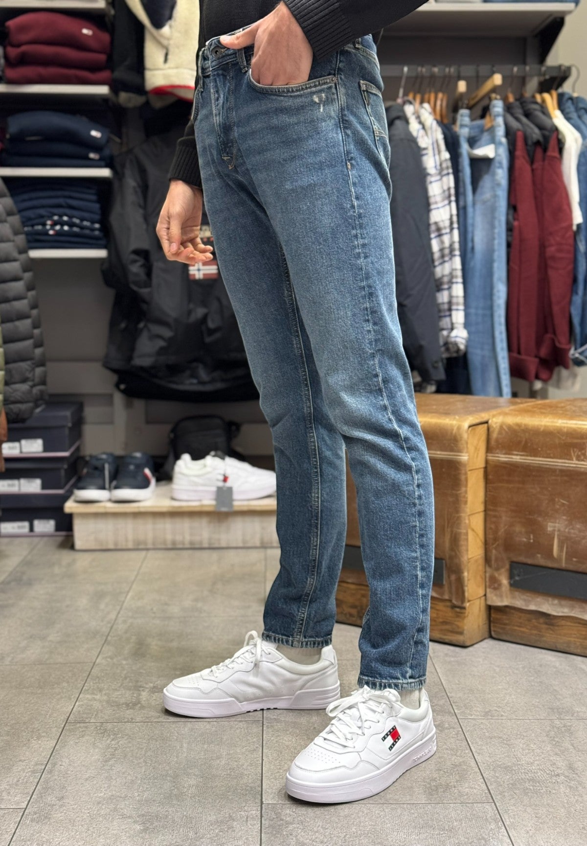 Jeans Tapered Jeans - Lunghezza: 32 PM207390 Denim