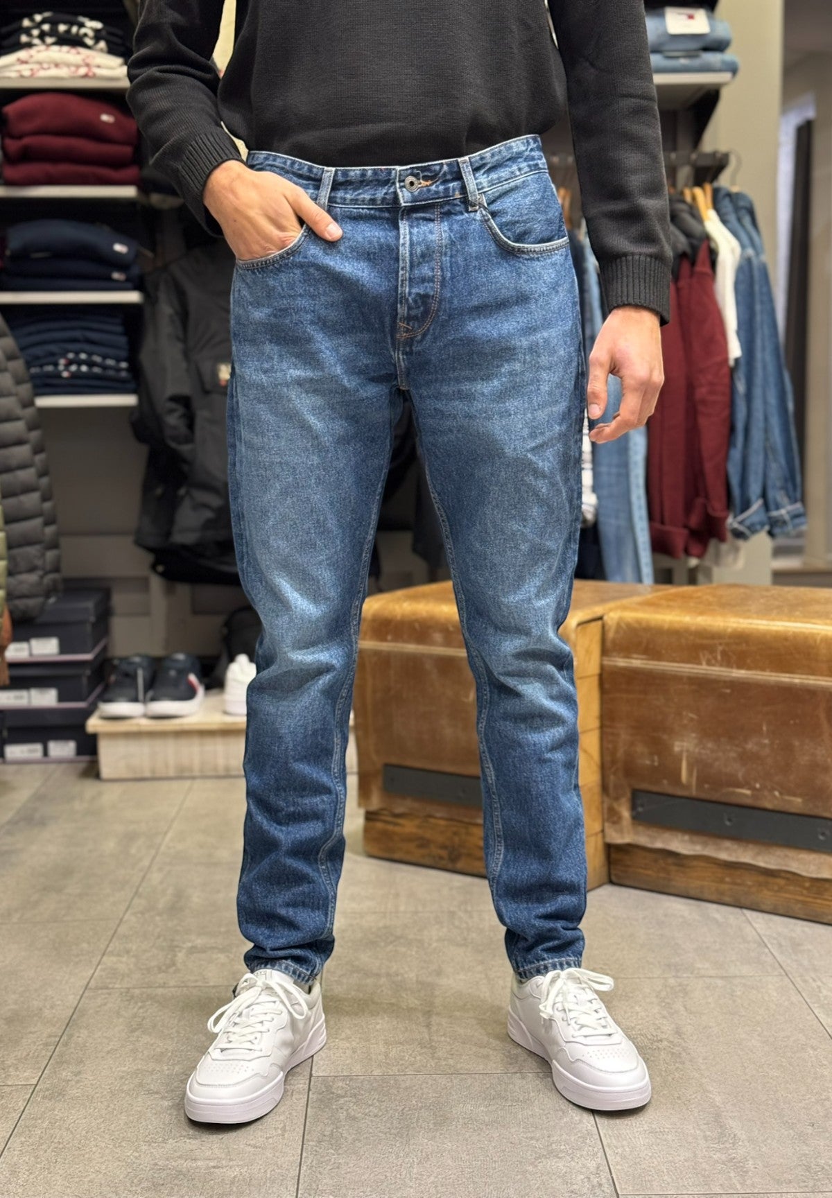 Jeans Tapered Jeans - Lunghezza: 32 PM207392 Denim