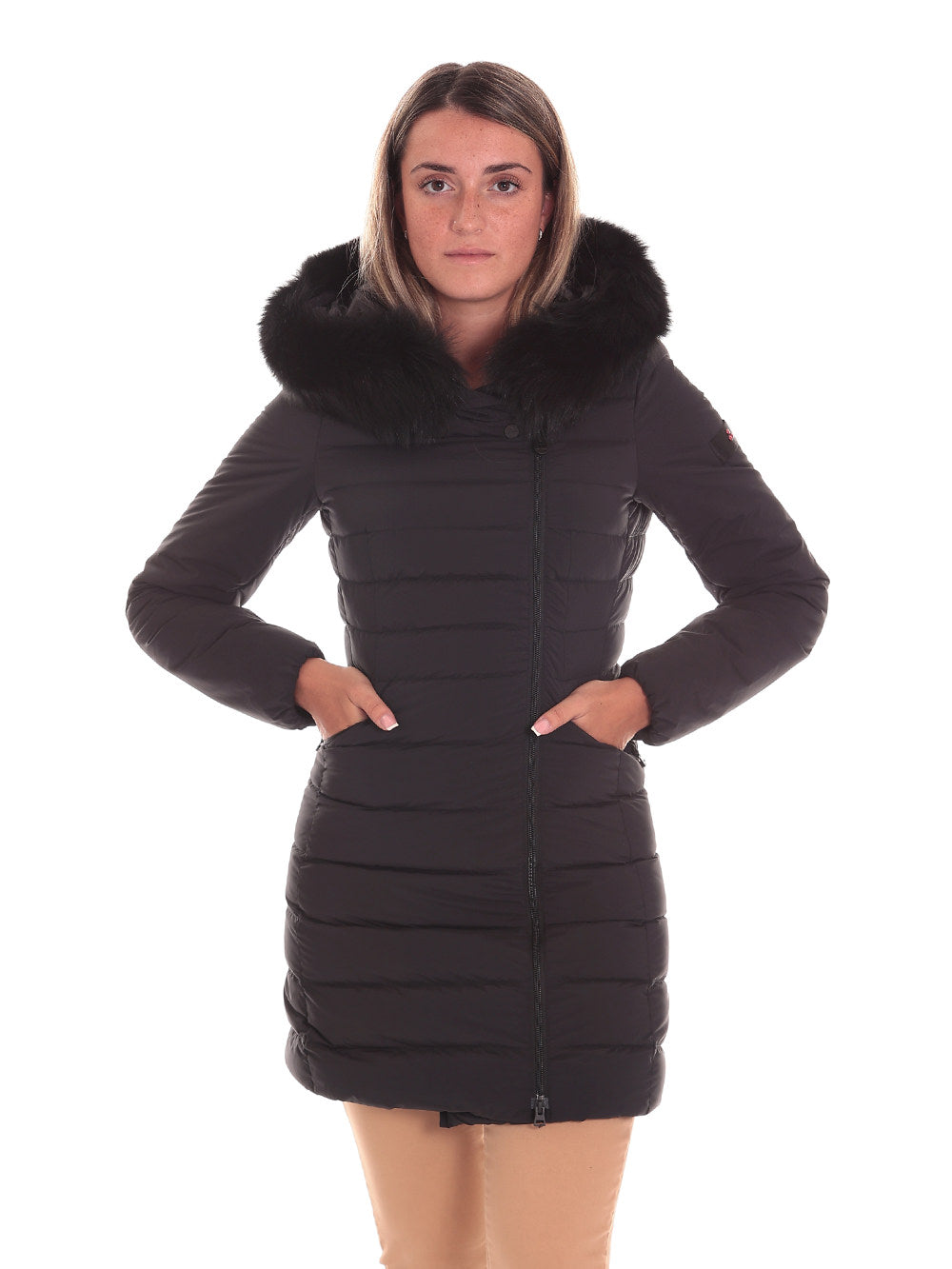 Piumino Pesante Ped3657 - Imb:80% Duck Down 20% Duck Feather SERIOLA ML 04 FUR Corvo