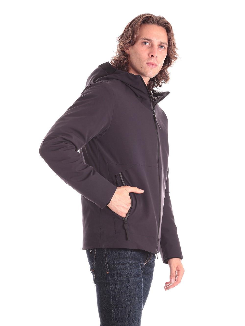 Giubbotto Bomber Peu4057 - Imb:100% Polyester LOGE MD Blu Grafite