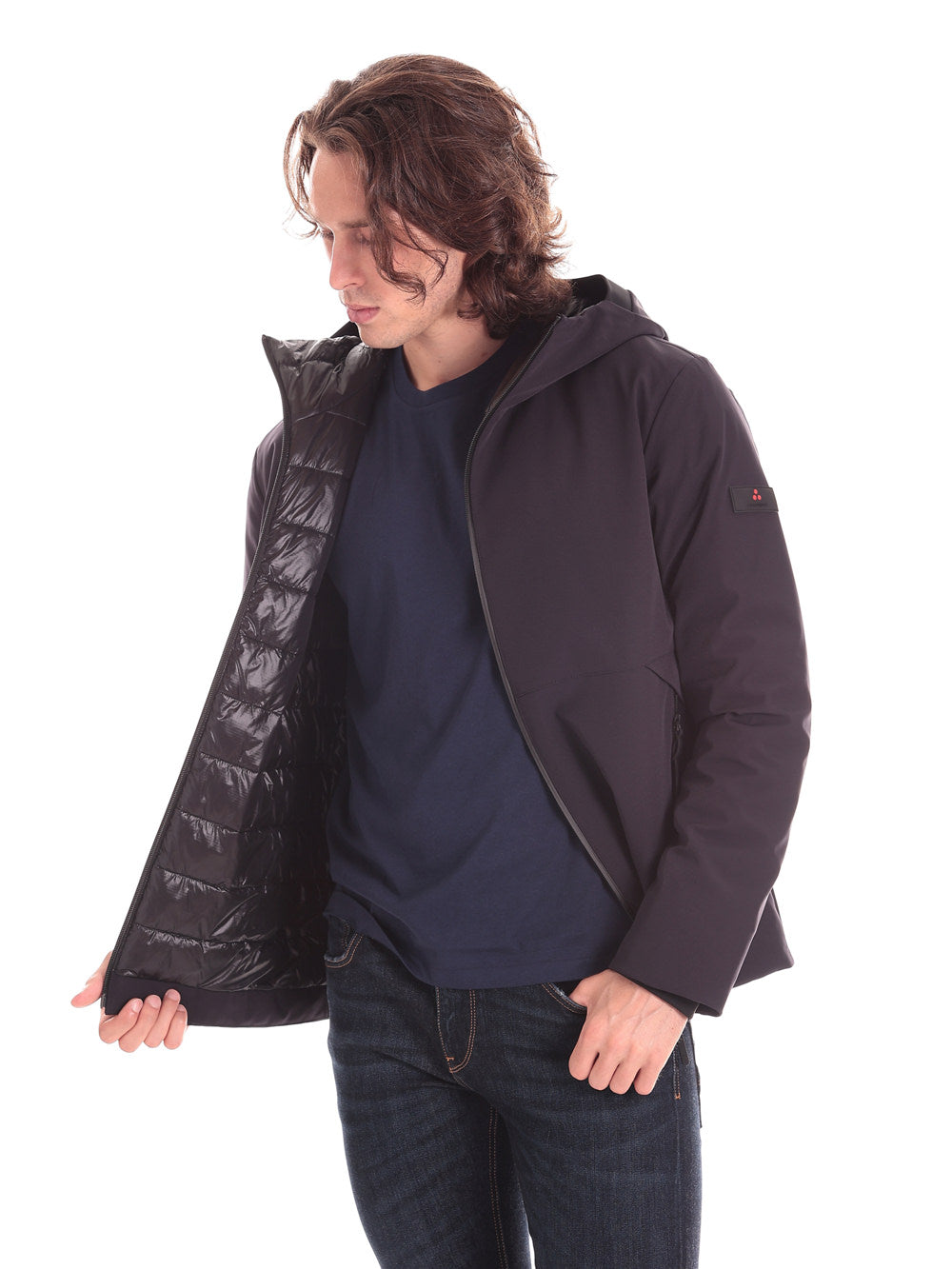 Giubbotto Bomber Peu4057 - Imb:100% Polyester LOGE MD Blu Grafite