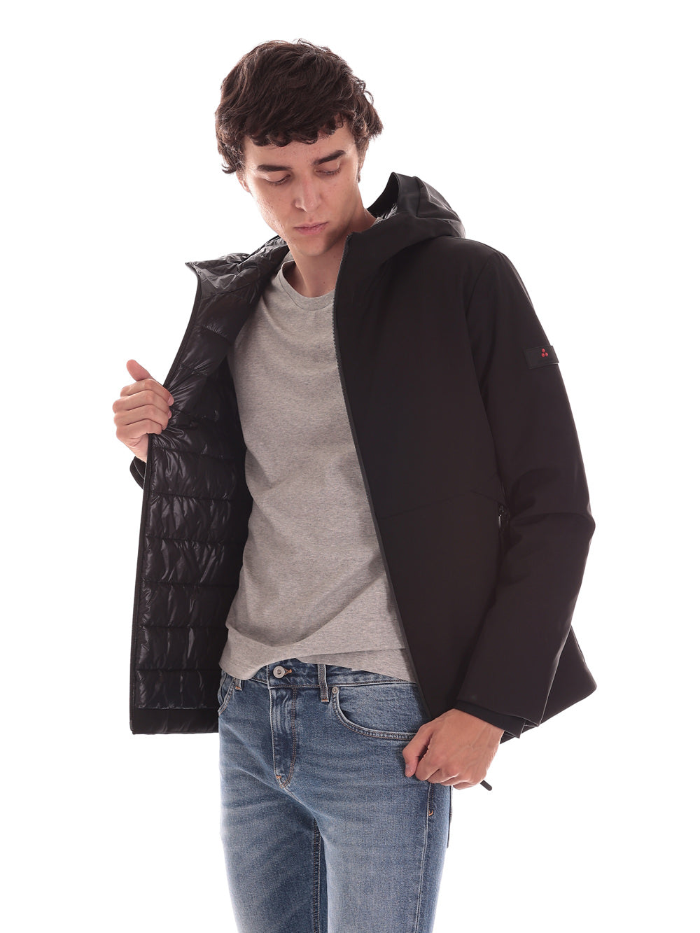 Giubbotto Bomber Peu4057 - Imb:100% Polyester LOGE MD Nero