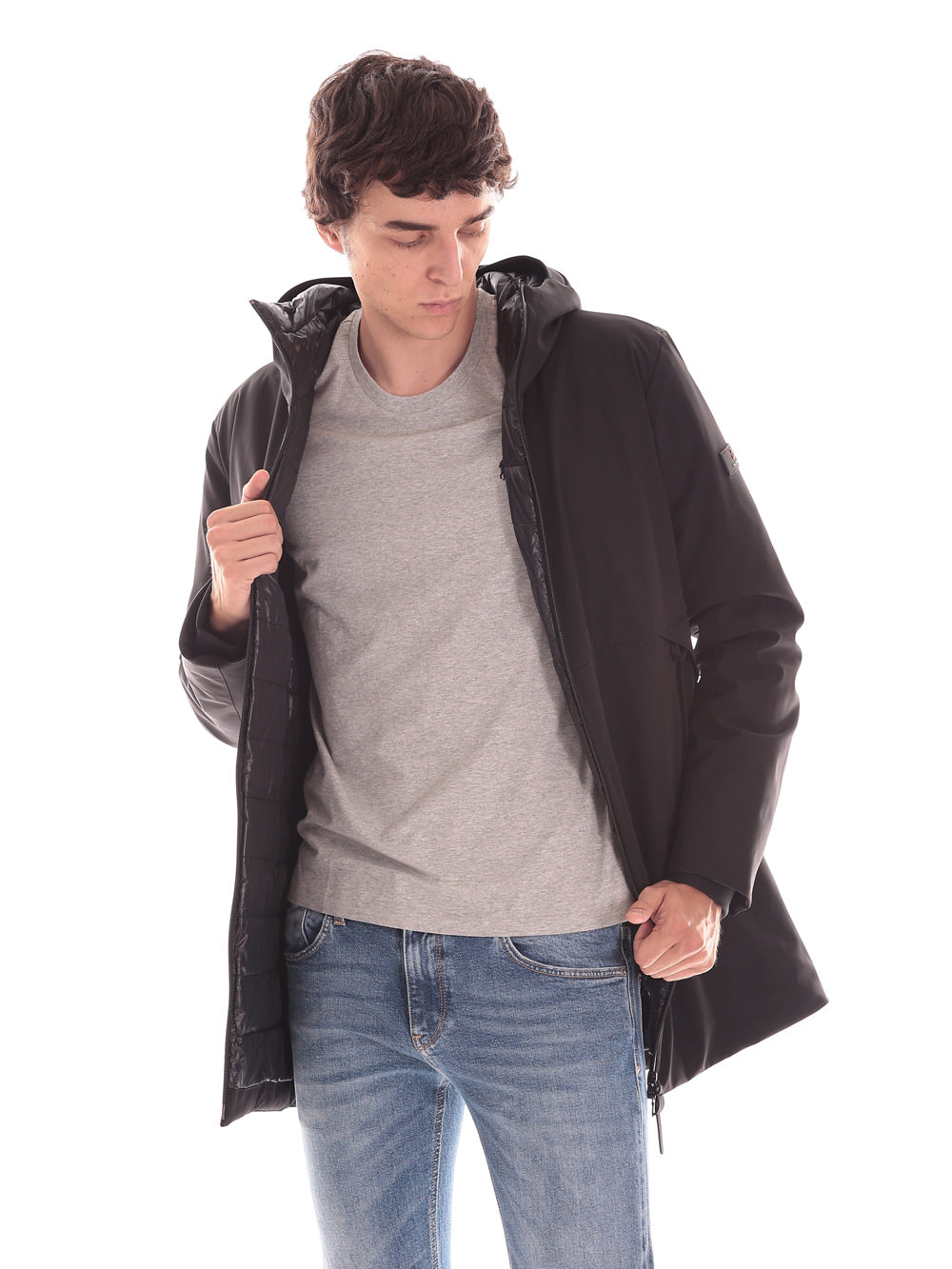 Parka Peu4059 - Imb:100% Polyester METIDE MD Nero