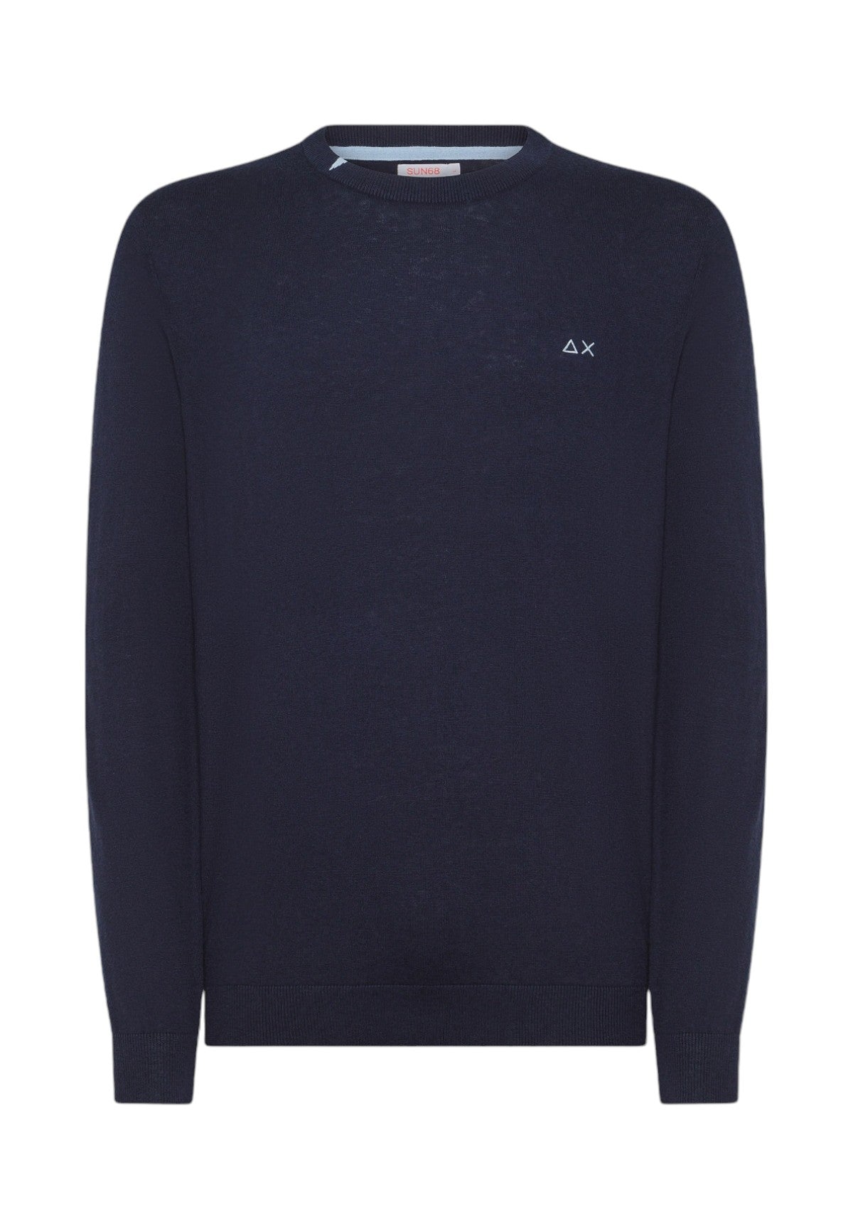 Maglione Girocollo Round Solid K44101 Navy Blue