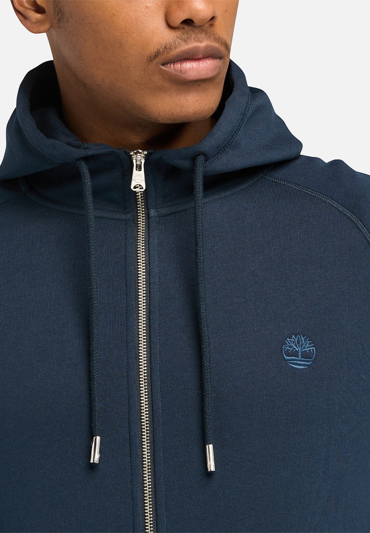 Felpa Full-Zip con Cappuccio Brushed Back Full Zip Hoodie TB0A2BNB Dark Sapphire, Dark Denim