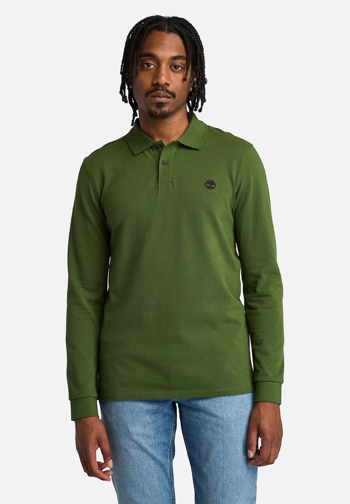 Polo Piqué Ls Millers River Pique Polo TB0A6VD2 Black Forest Green
