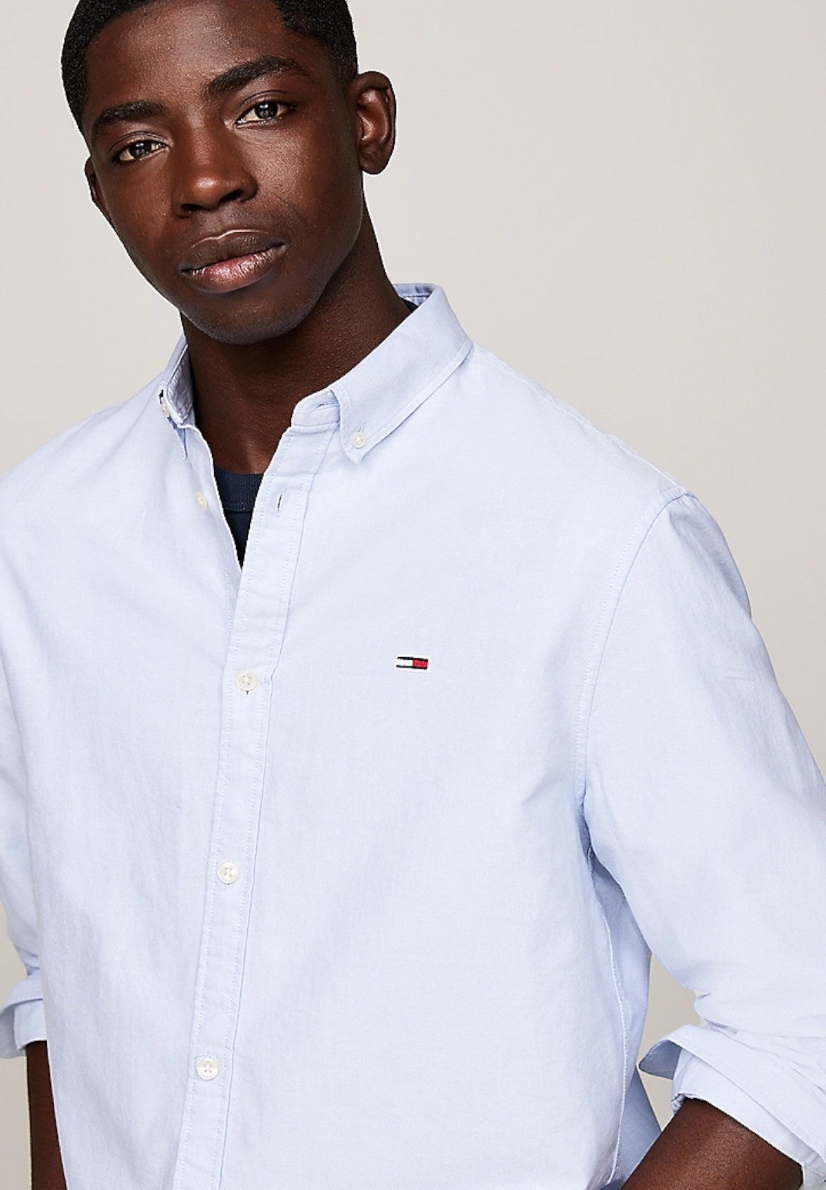Camicia a Maniche Lunghe Tjm Entry Reg Oxford DM0DM19134 Moderate Blue