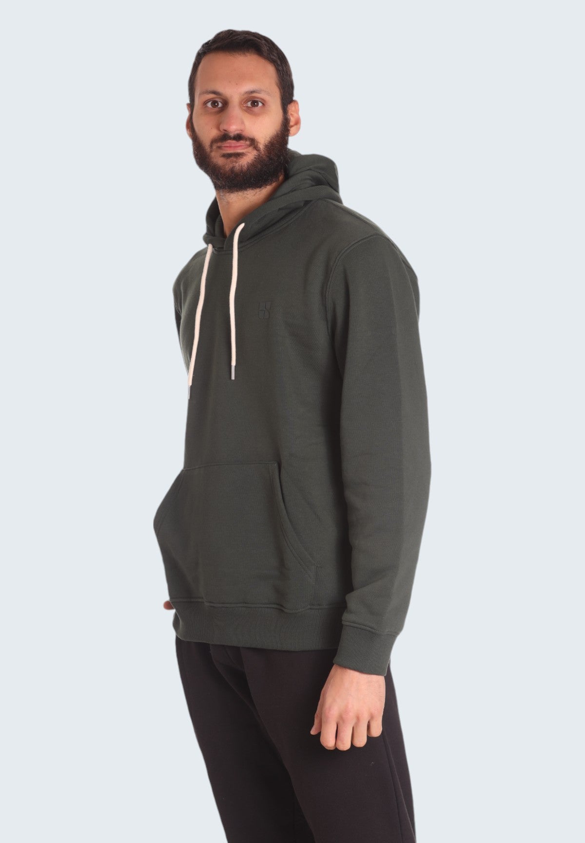 Felpa Pullover con Cappuccio UR712002 Verde bosco