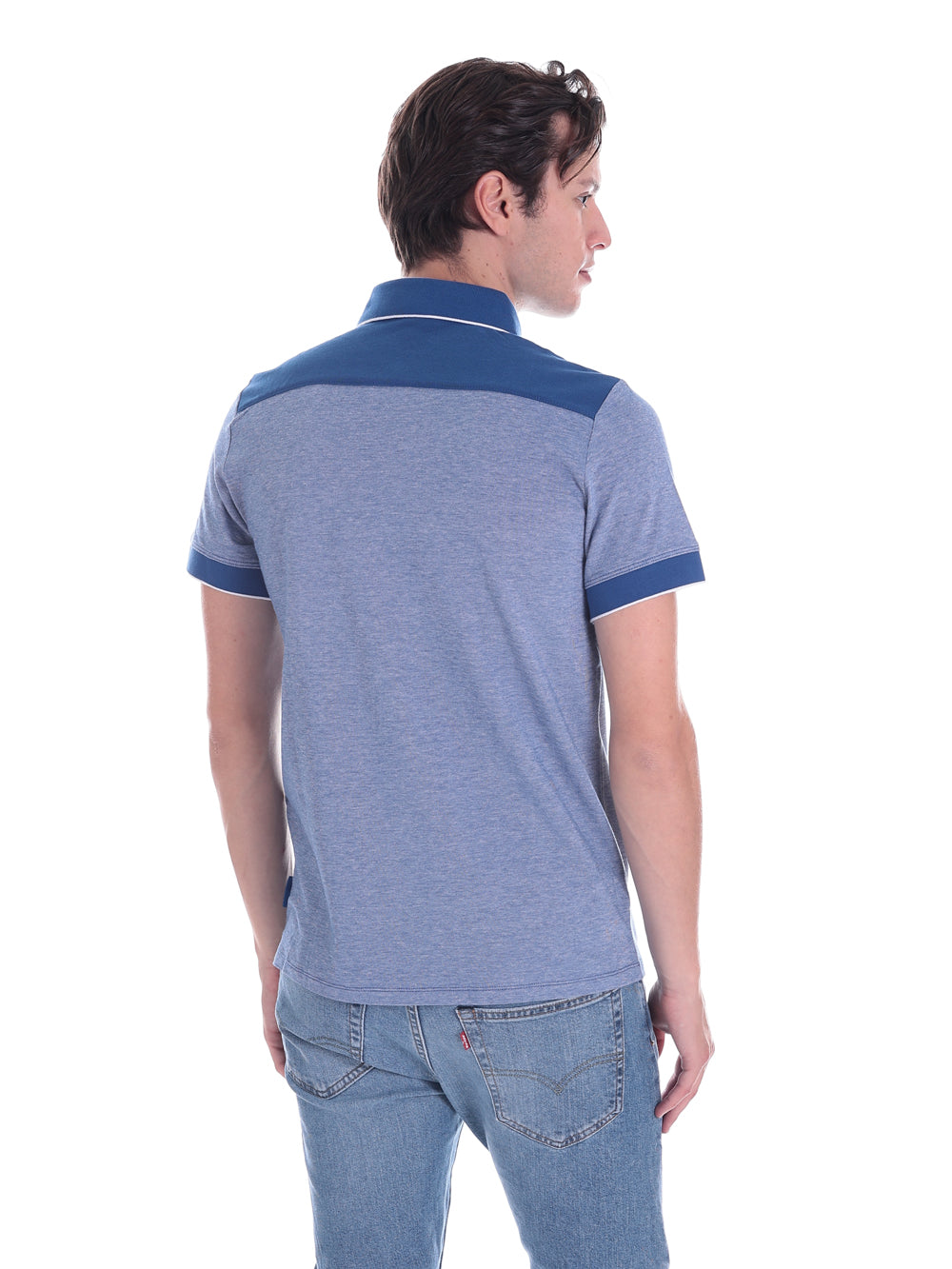 Armani Exchange Polo 8NZF76 Azzurro