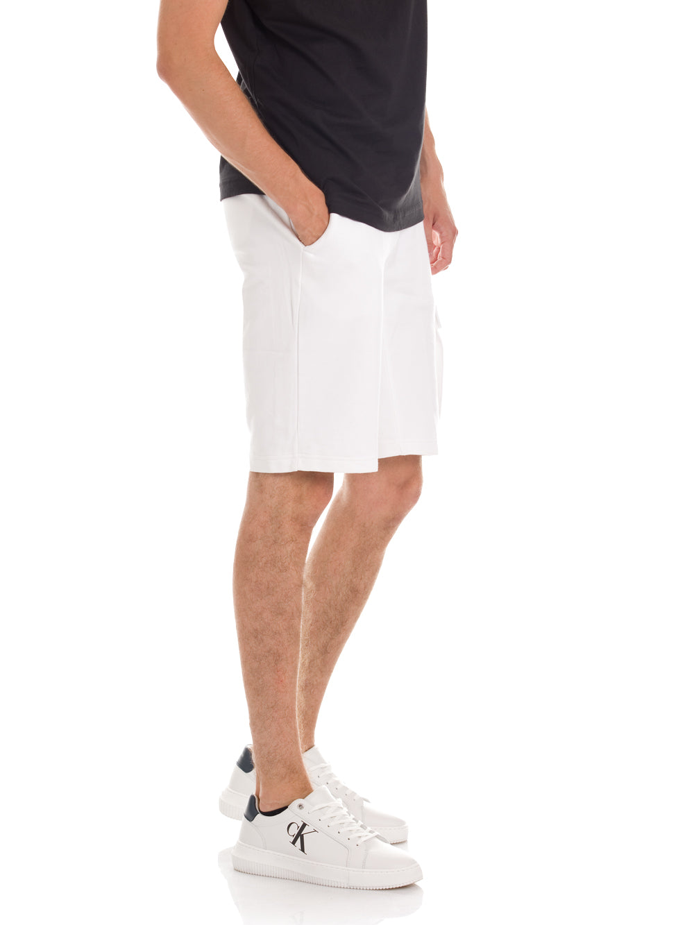 Calvin Klein Bermuda Cargo J30J314676 Bianco