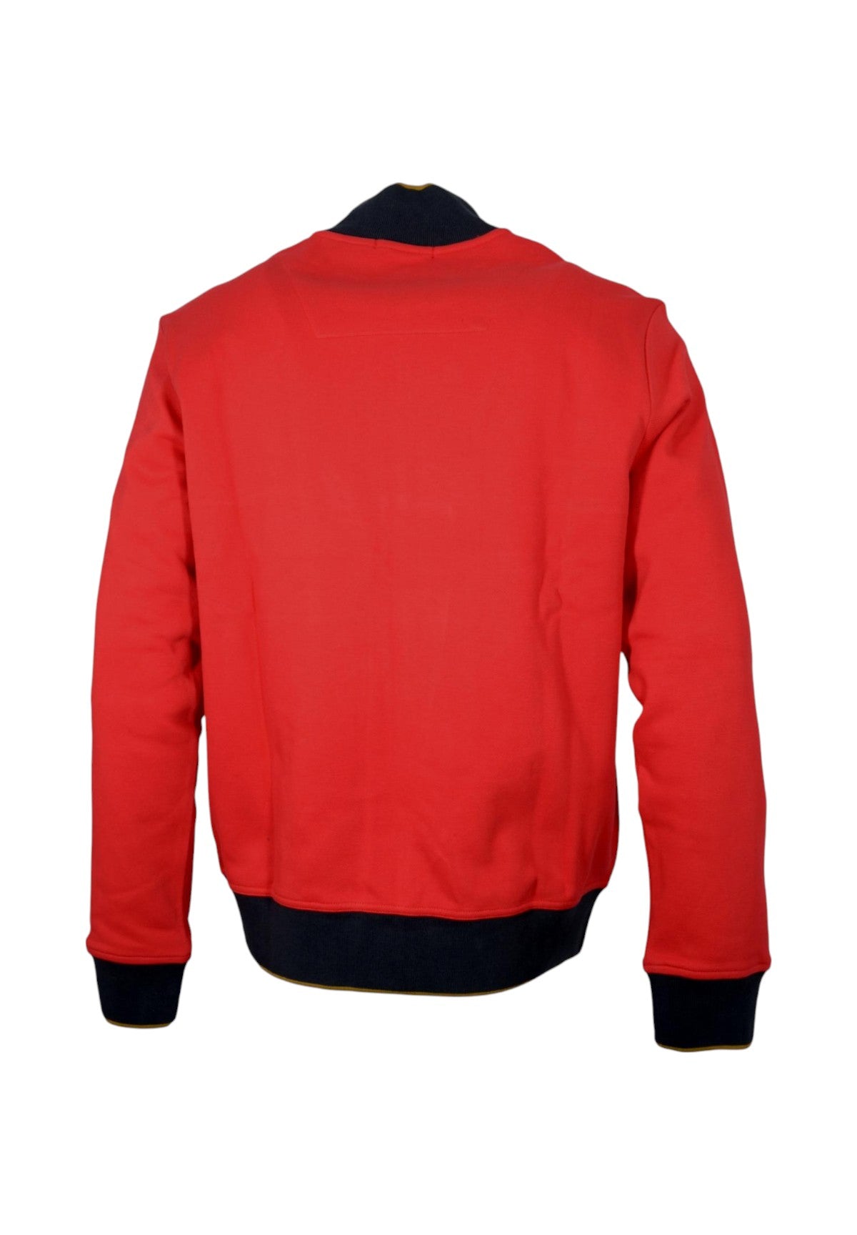 Felpa FulL-Zip 251fe2011p350 Blu Navy, Tango Red, Off White