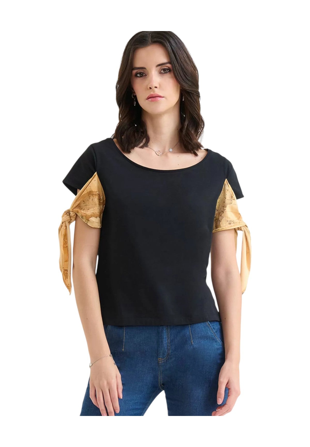 T-Shirt A Maniche Corte 0713 Nero