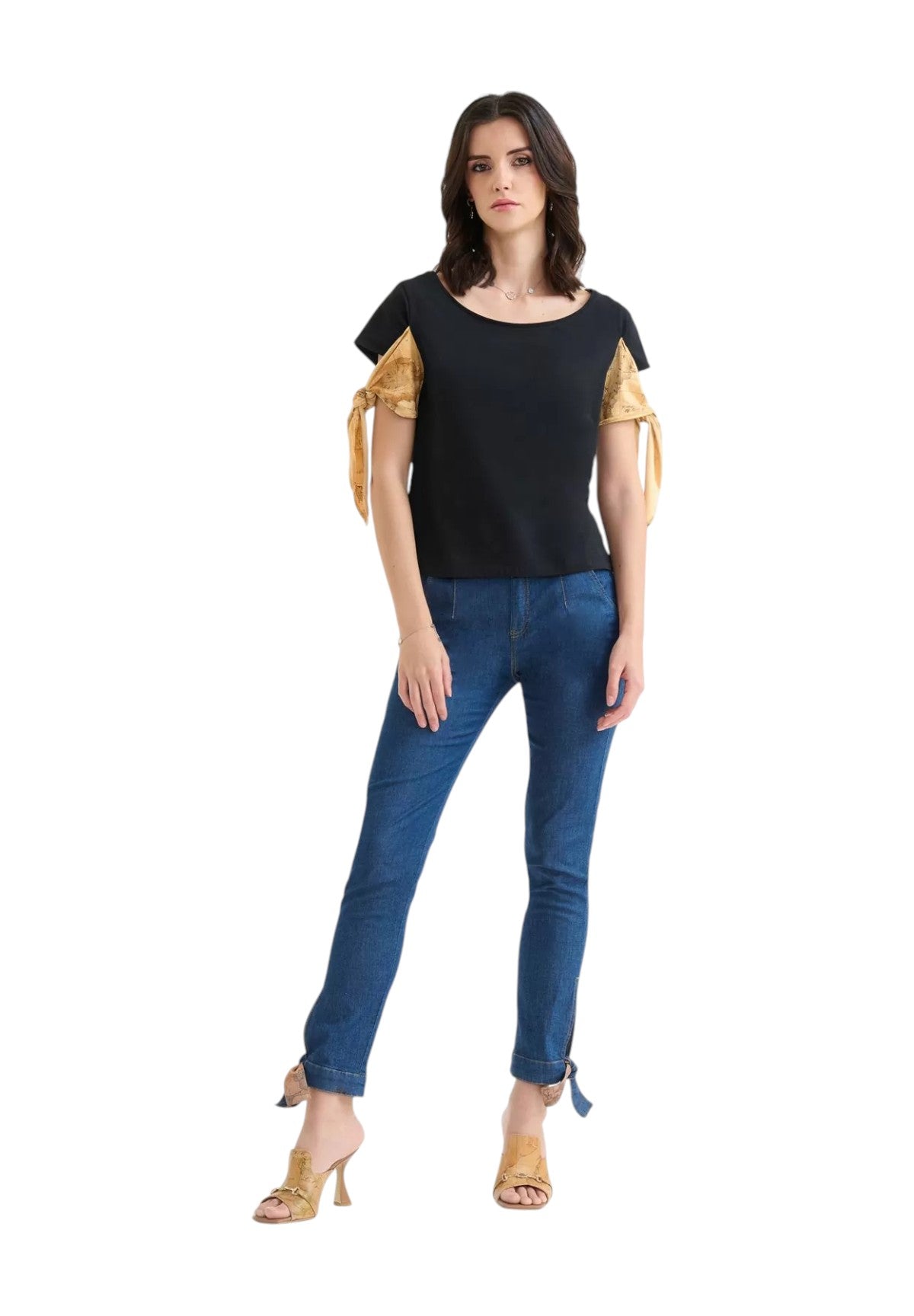 T-Shirt A Maniche Corte 0713 Nero