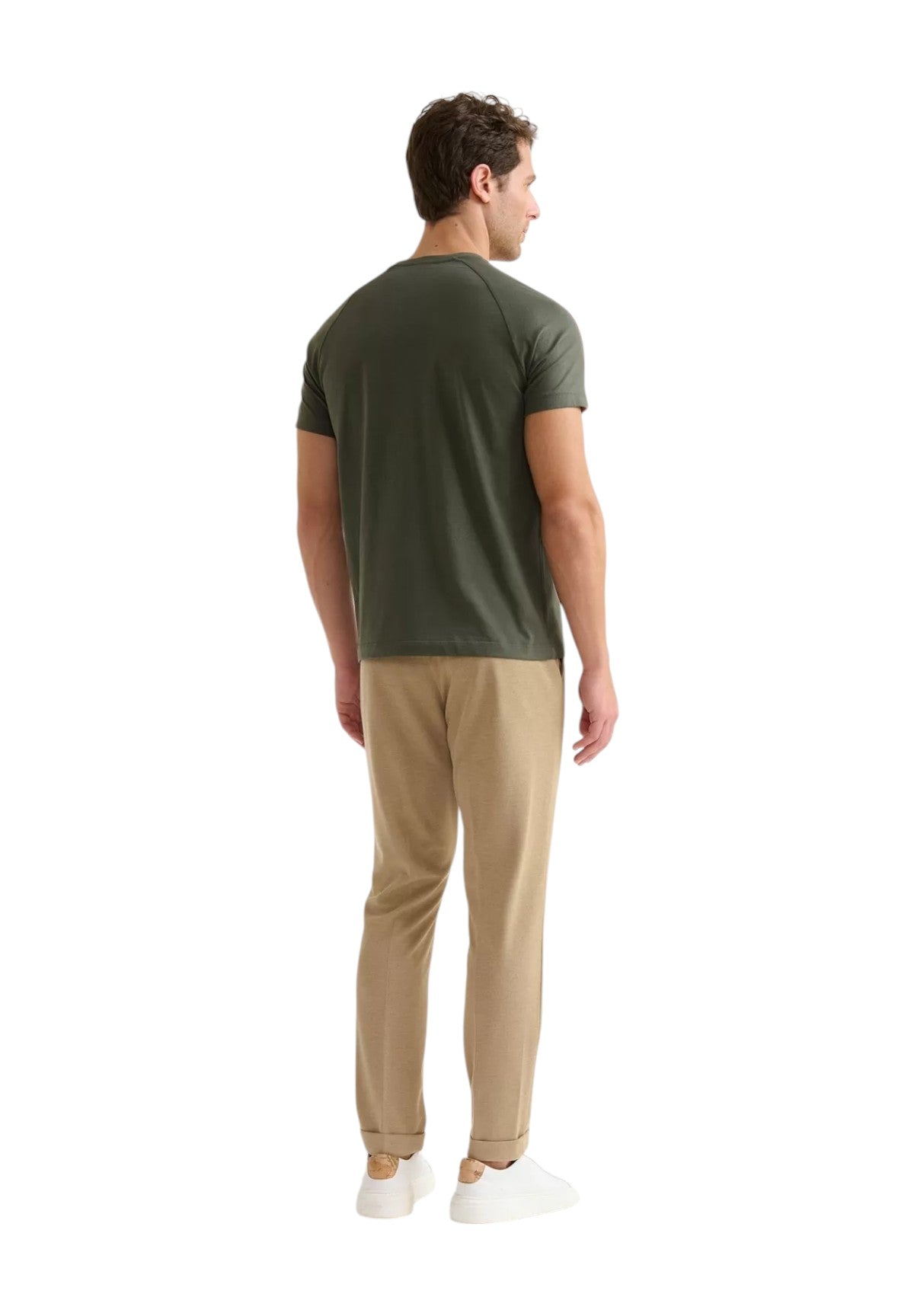 T-Shirt A Maniche Corte 2819 Verde Militare Scuro