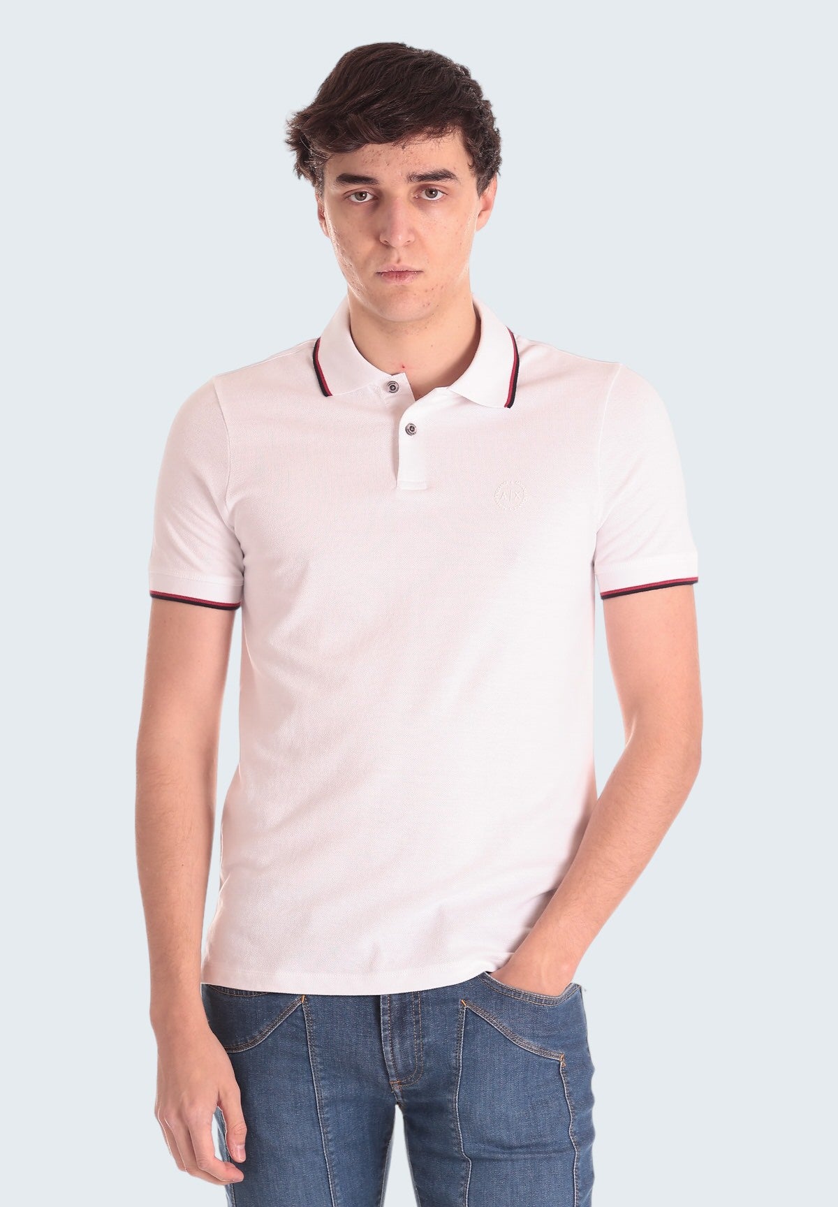 Polo Piqué 8NZF75 White