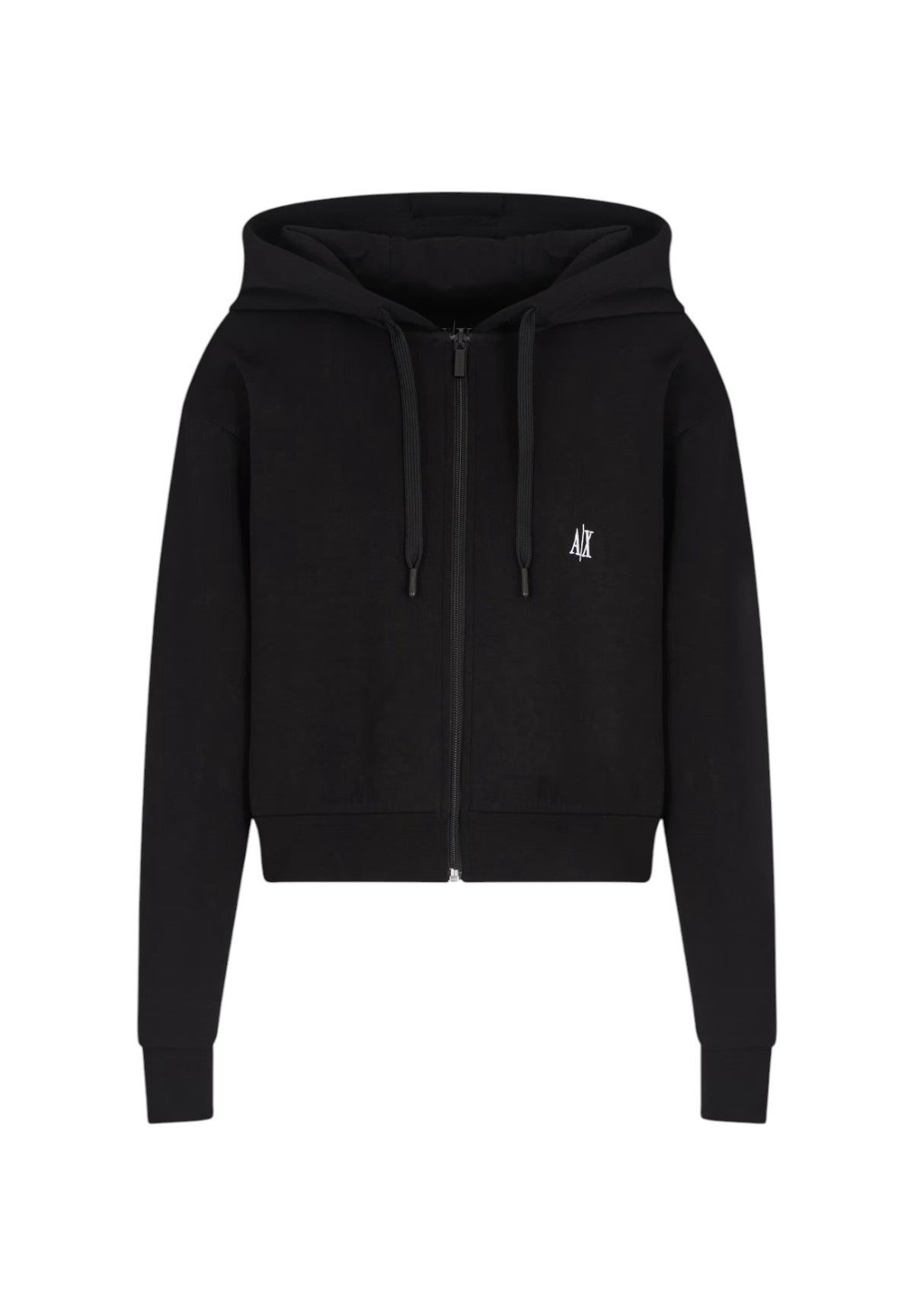 Felpa FulL-Zip Con Cappuccio Xw000822 Black