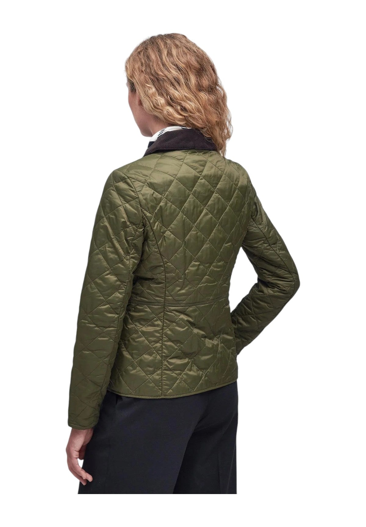 Piumino Leggero Lqu1012 Olive, Pale Pink