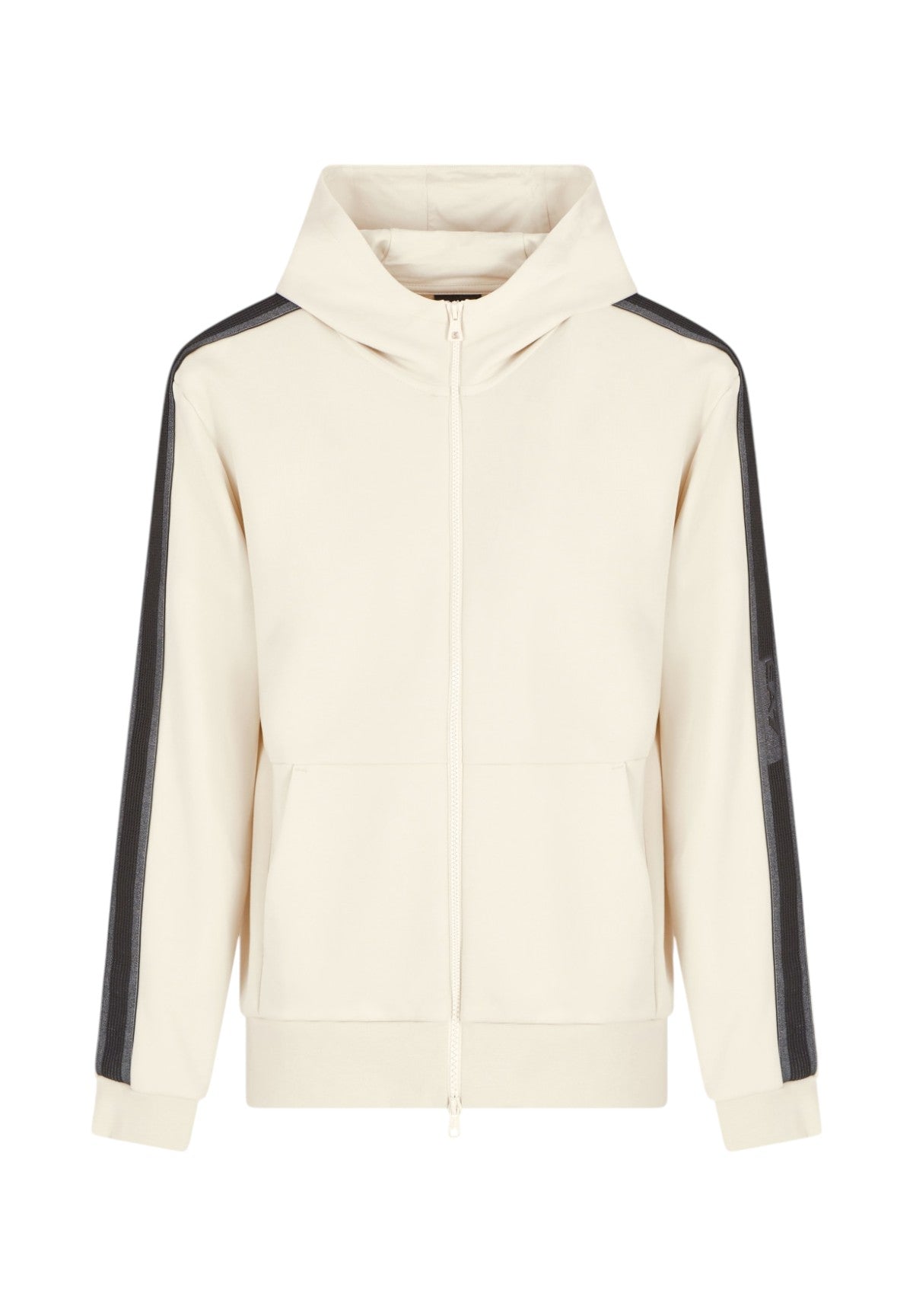 Felpa FulL-Zip Con Cappuccio 7m000142 Almond Milk