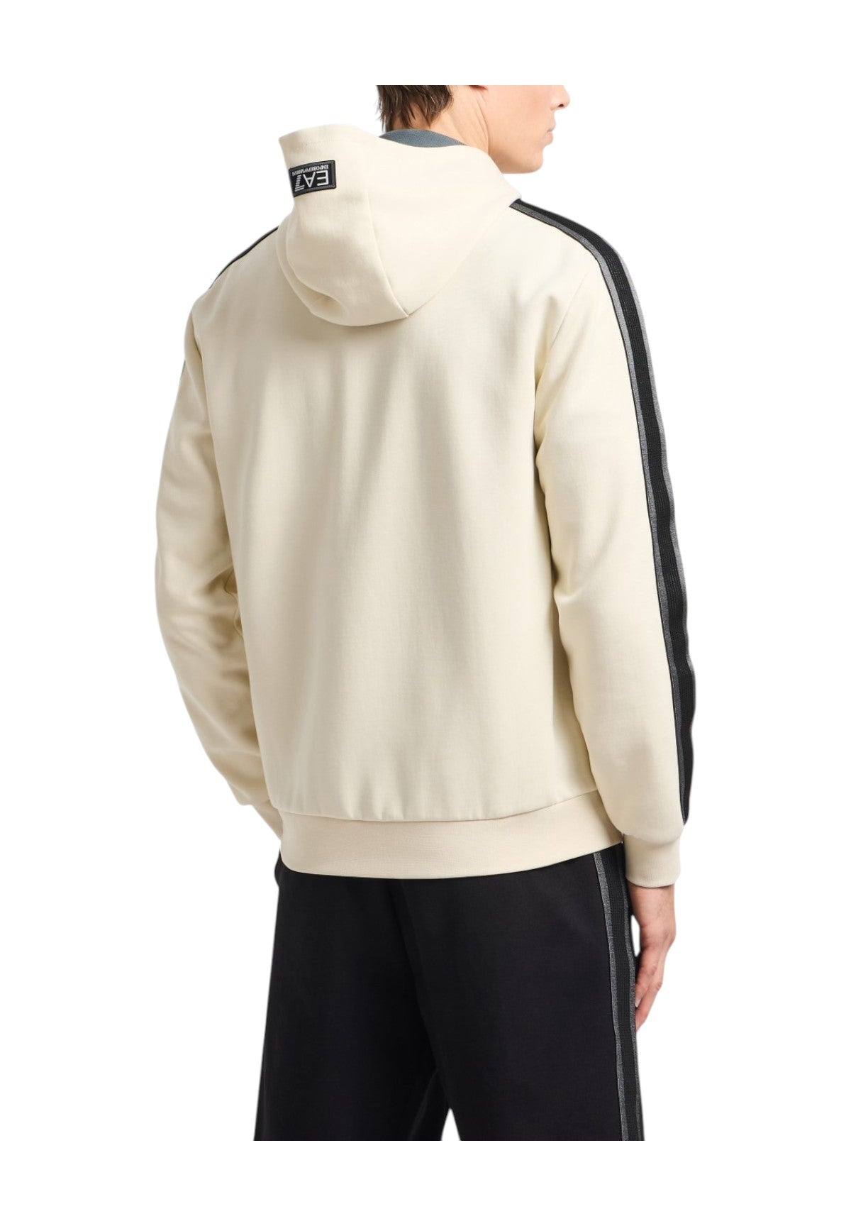 Felpa FulL-Zip Con Cappuccio 7m000142 Almond Milk