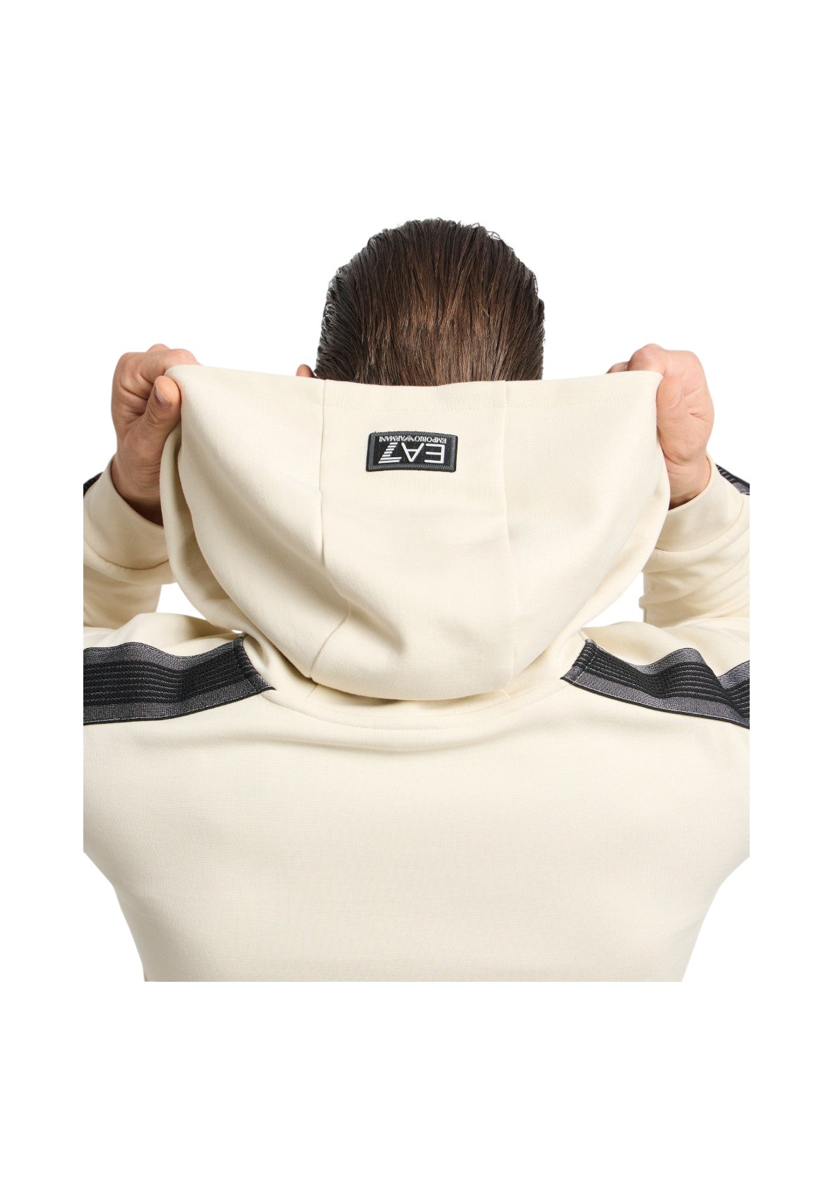 Felpa FulL-Zip Con Cappuccio 7m000142 Almond Milk