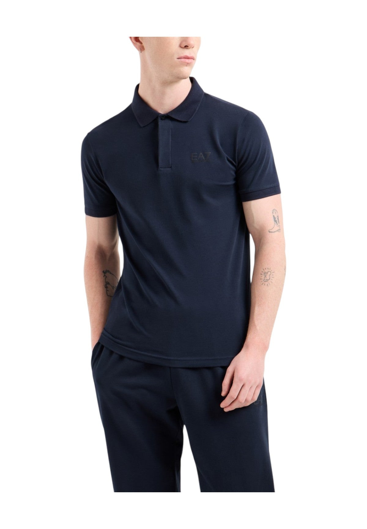 Polo Piqué 7m000228 Armani Blue