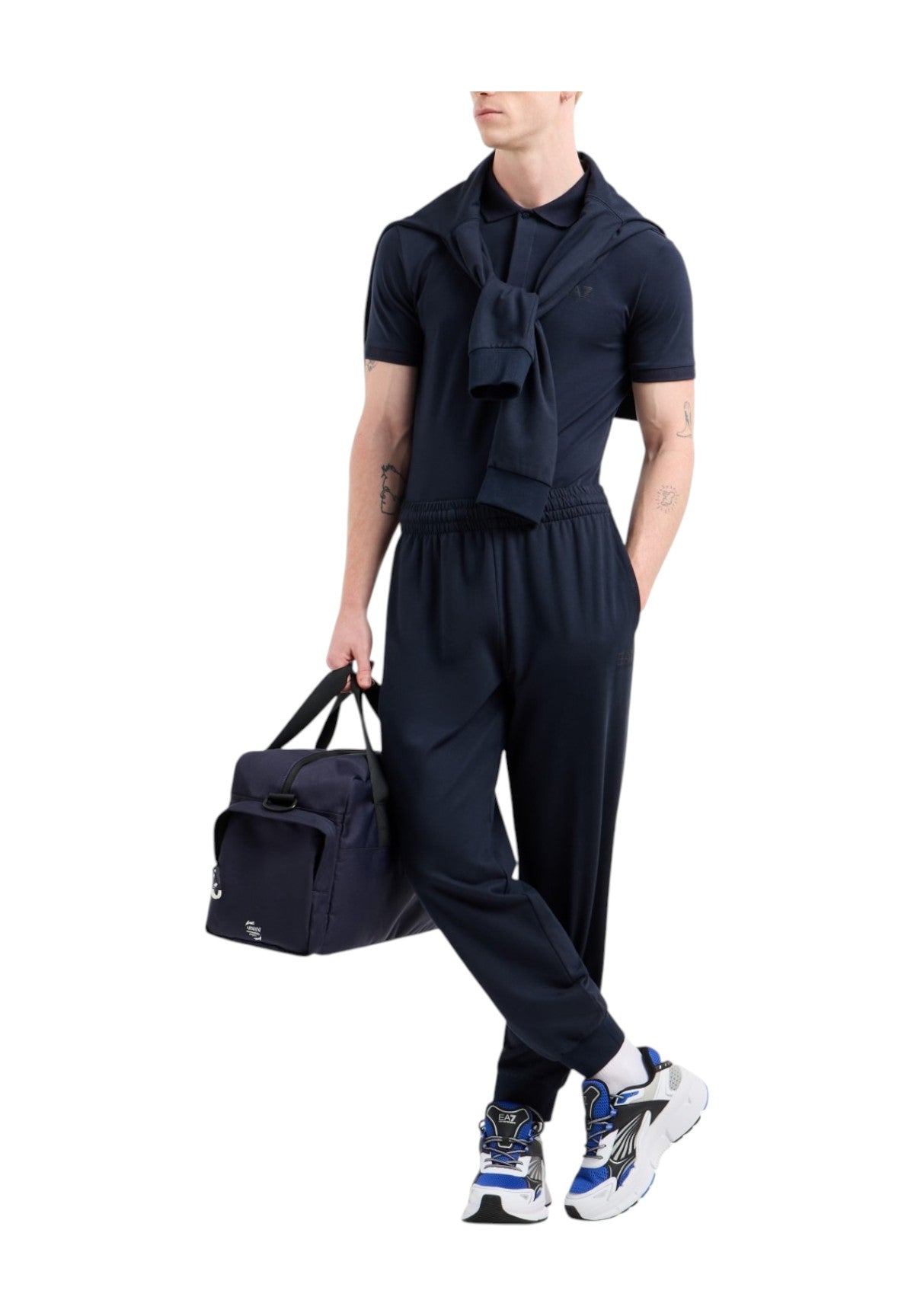 Polo Piqué 7m000228 Armani Blue