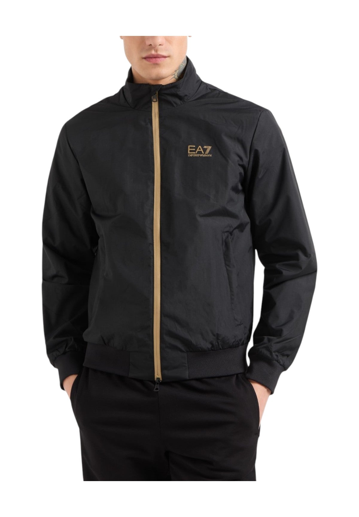 Giubbotto Bomber 7m000424 Black, Gold