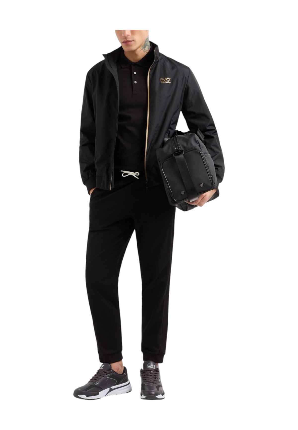 Giubbotto Bomber 7m000424 Black, Gold