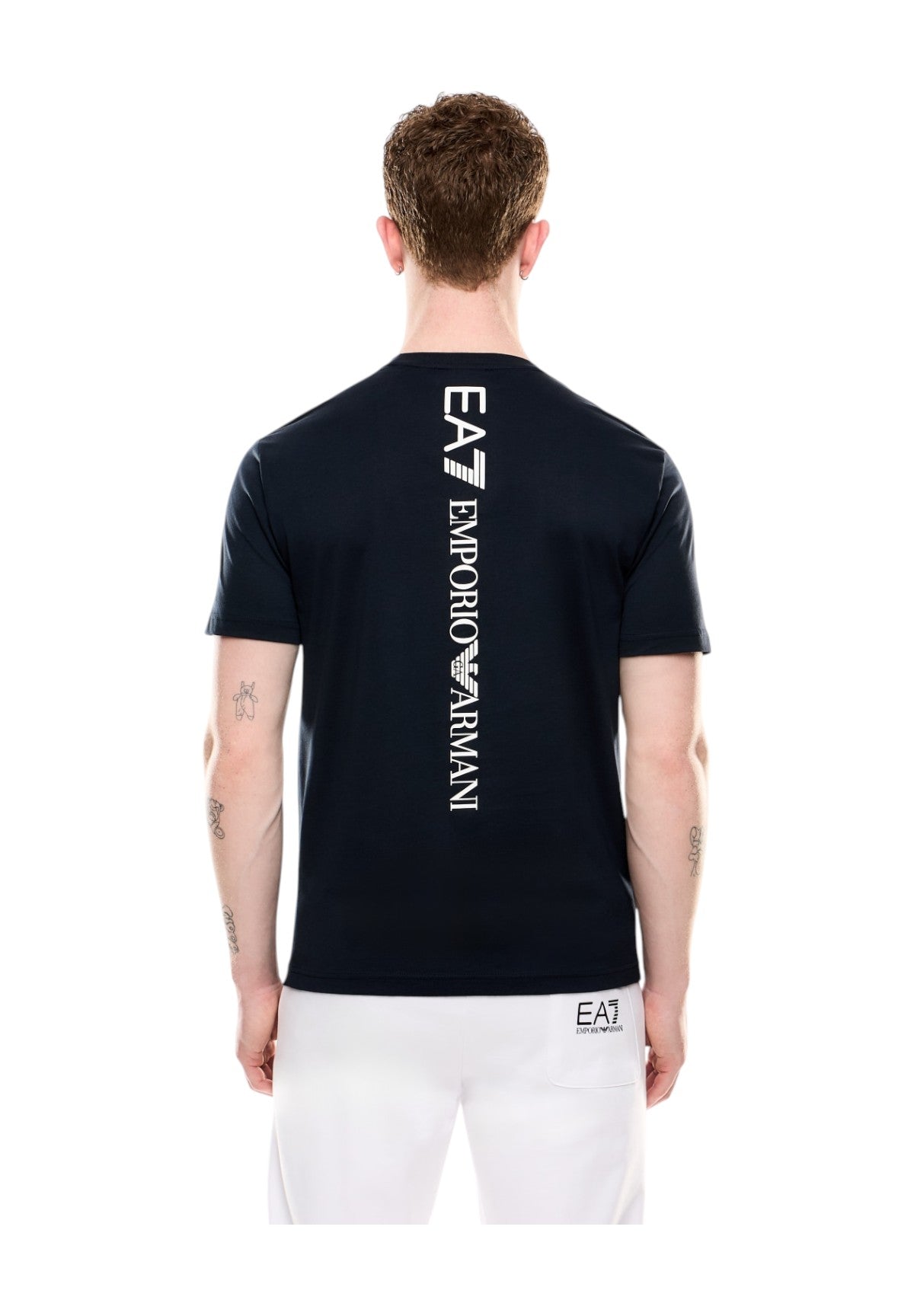 T-Shirt A Maniche Corte 7m000567 Armani Blue, White