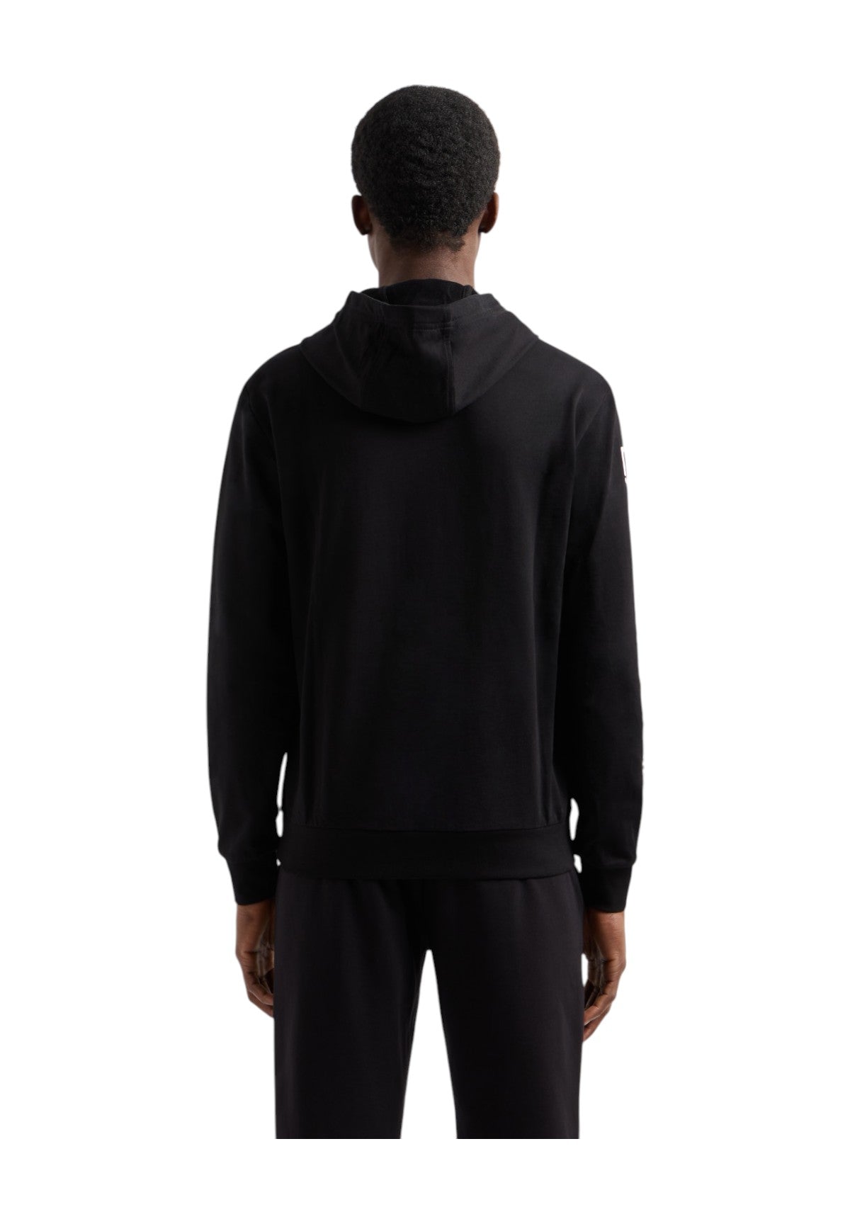 Felpa FulL-Zip Con Cappuccio 7m000569 Black, White
