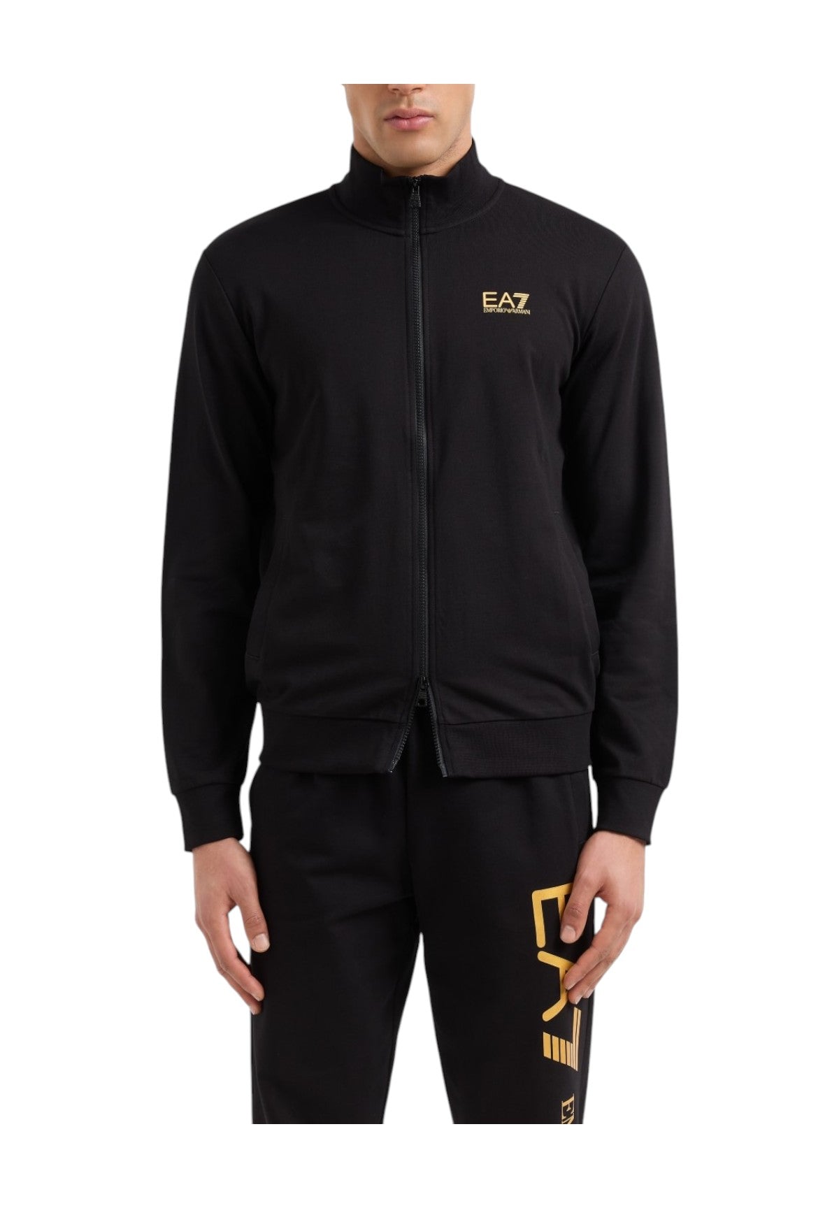 Felpa FulL-Zip 8npm31 Black, Gold