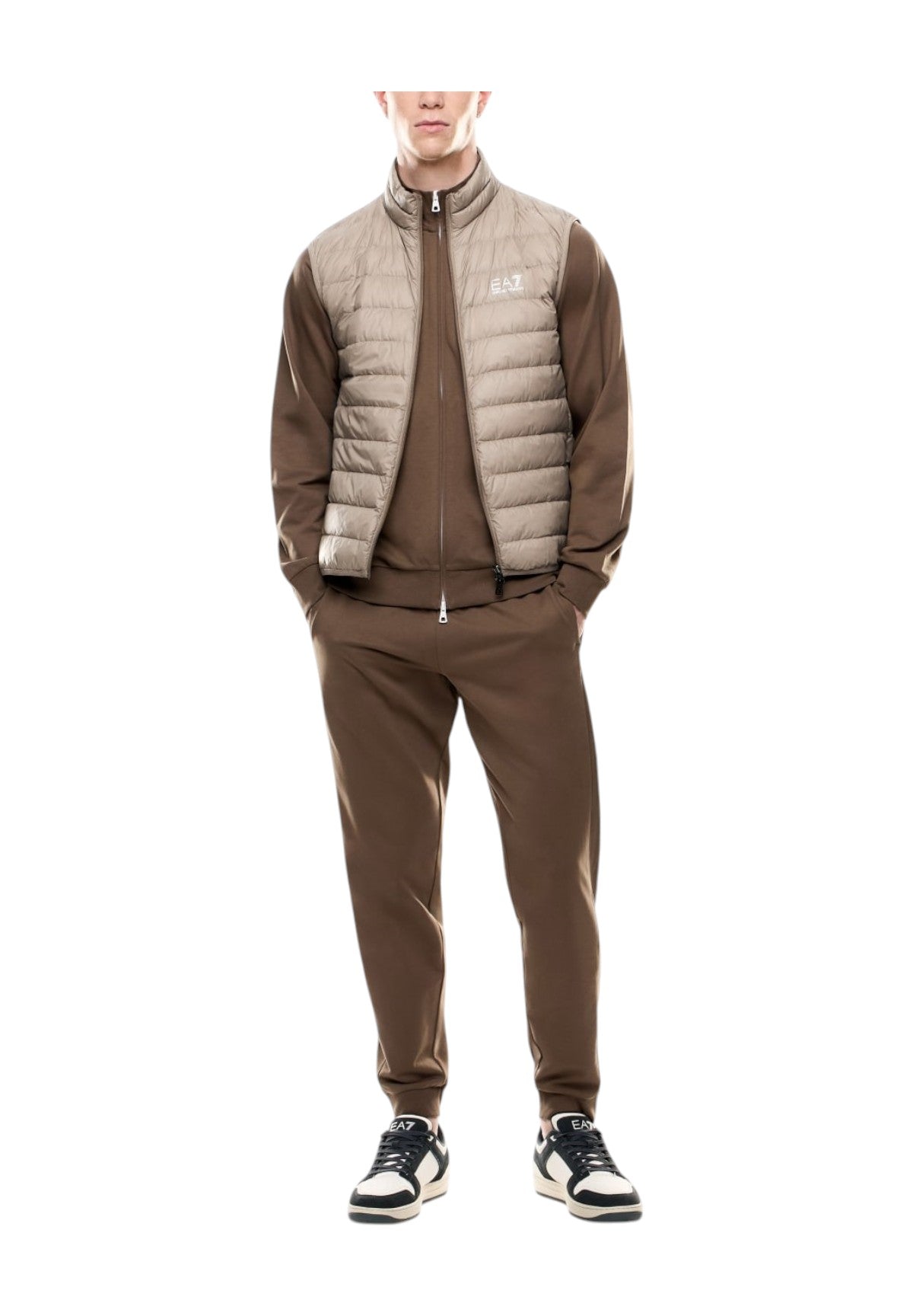 Smanicato Gilet 8npq06 Cobblestone