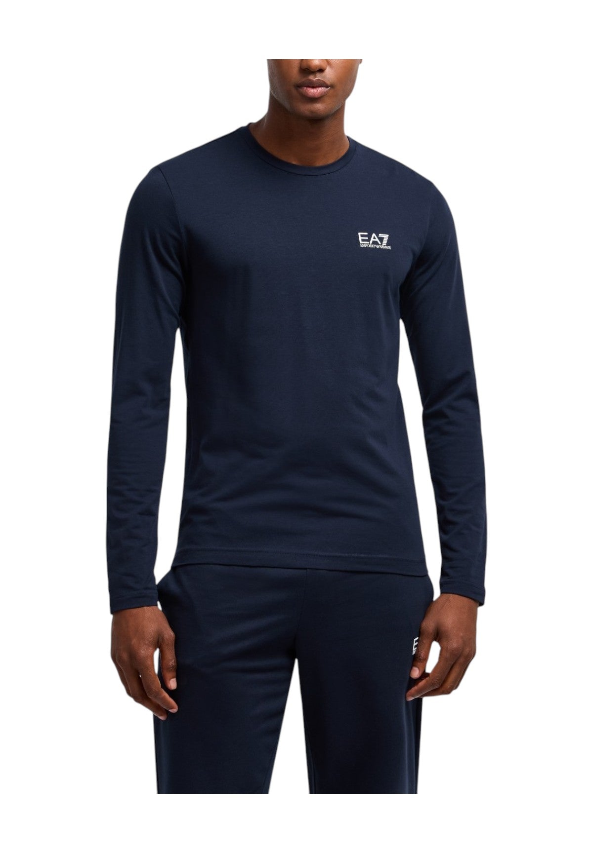 T-Shirt A Maniche Lunghe 8npt28 Armani Blue