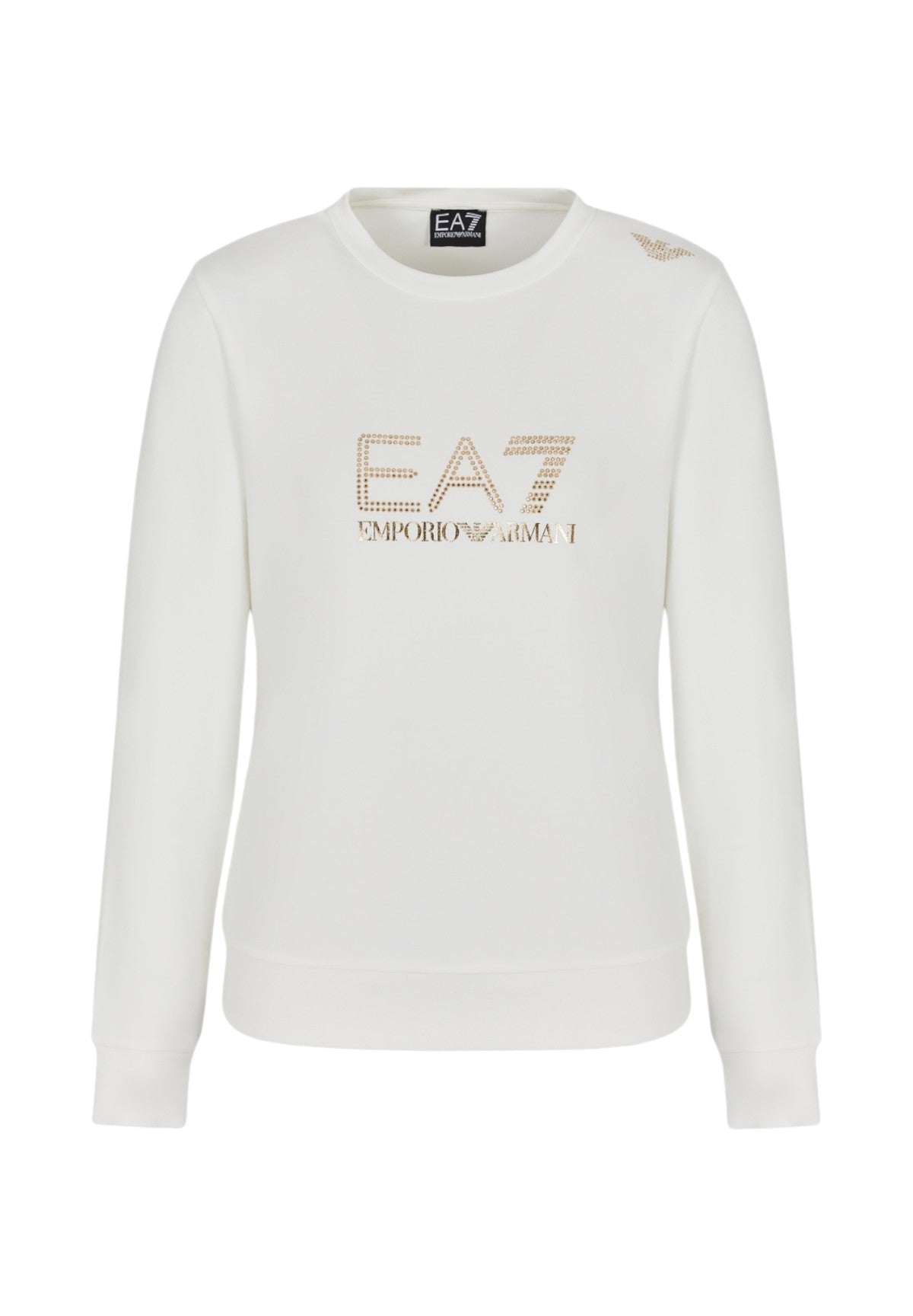 Felpa Girocollo 8ntm45 Star White