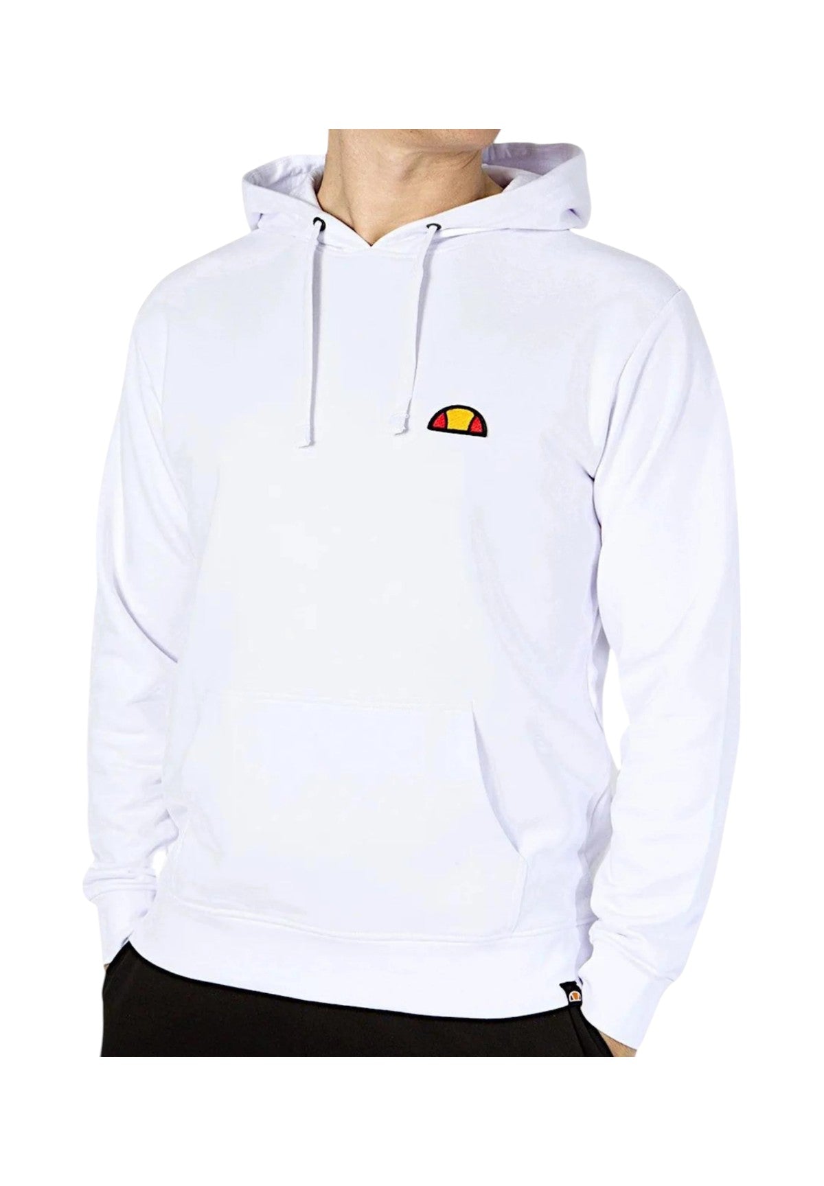 Felpa Pullover Con Cappuccio Ehm250s25 Optical White