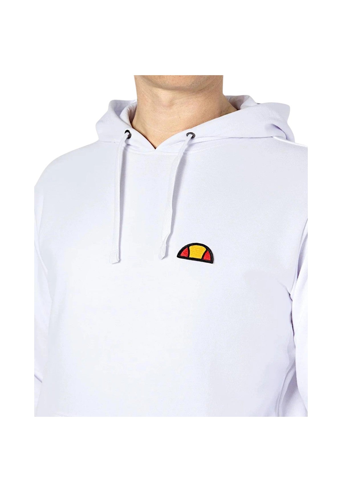 Felpa Pullover Con Cappuccio Ehm250s25 Optical White