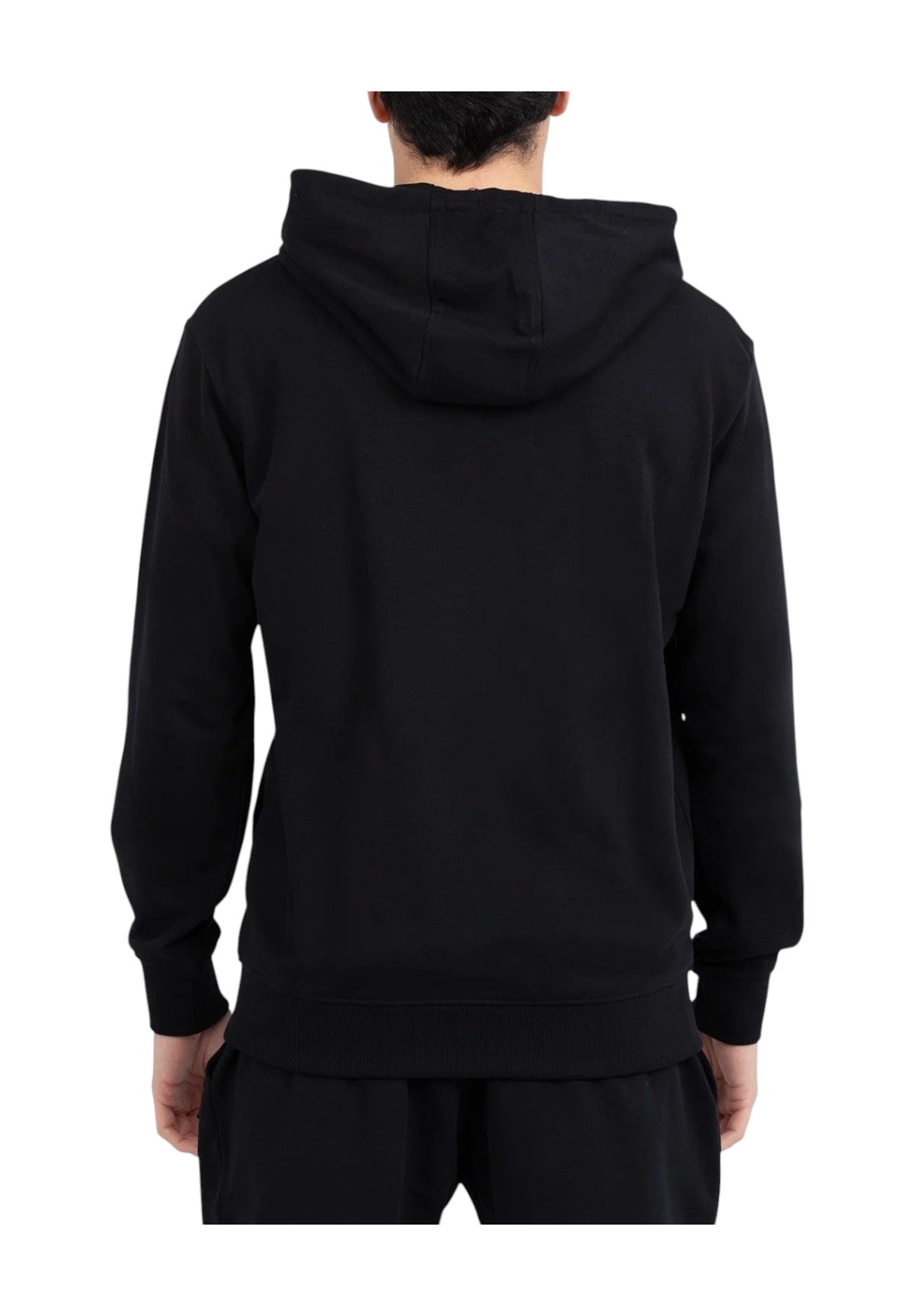 Felpa FulL-Zip Con Cappuccio Ehm252s25 Black