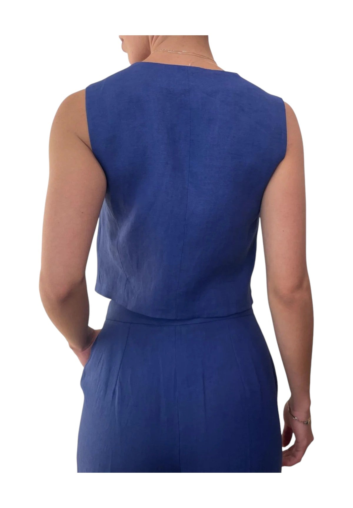 Smanicato Gilet Anemone Blu Copiativo