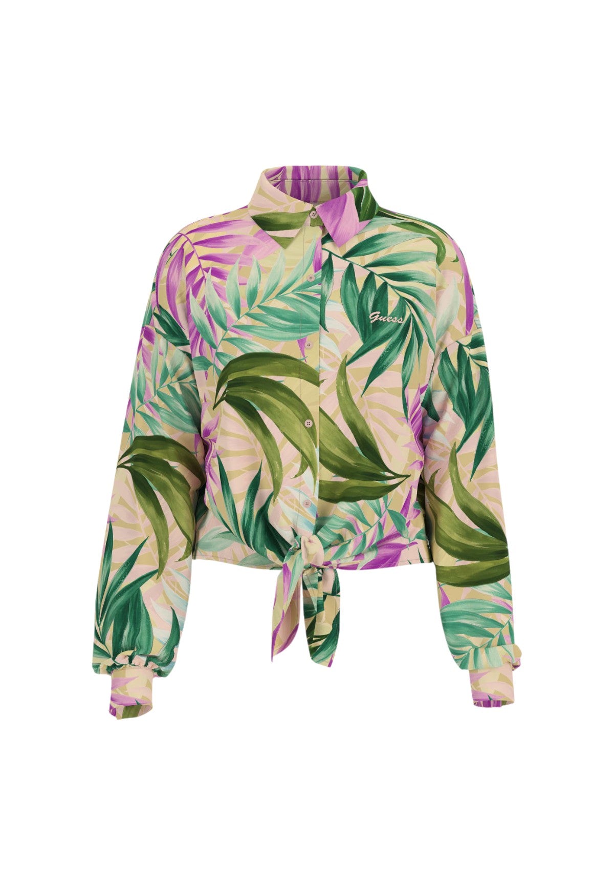 Camicia A Maniche Lunghe W5gh0i Tropical Escape Prin