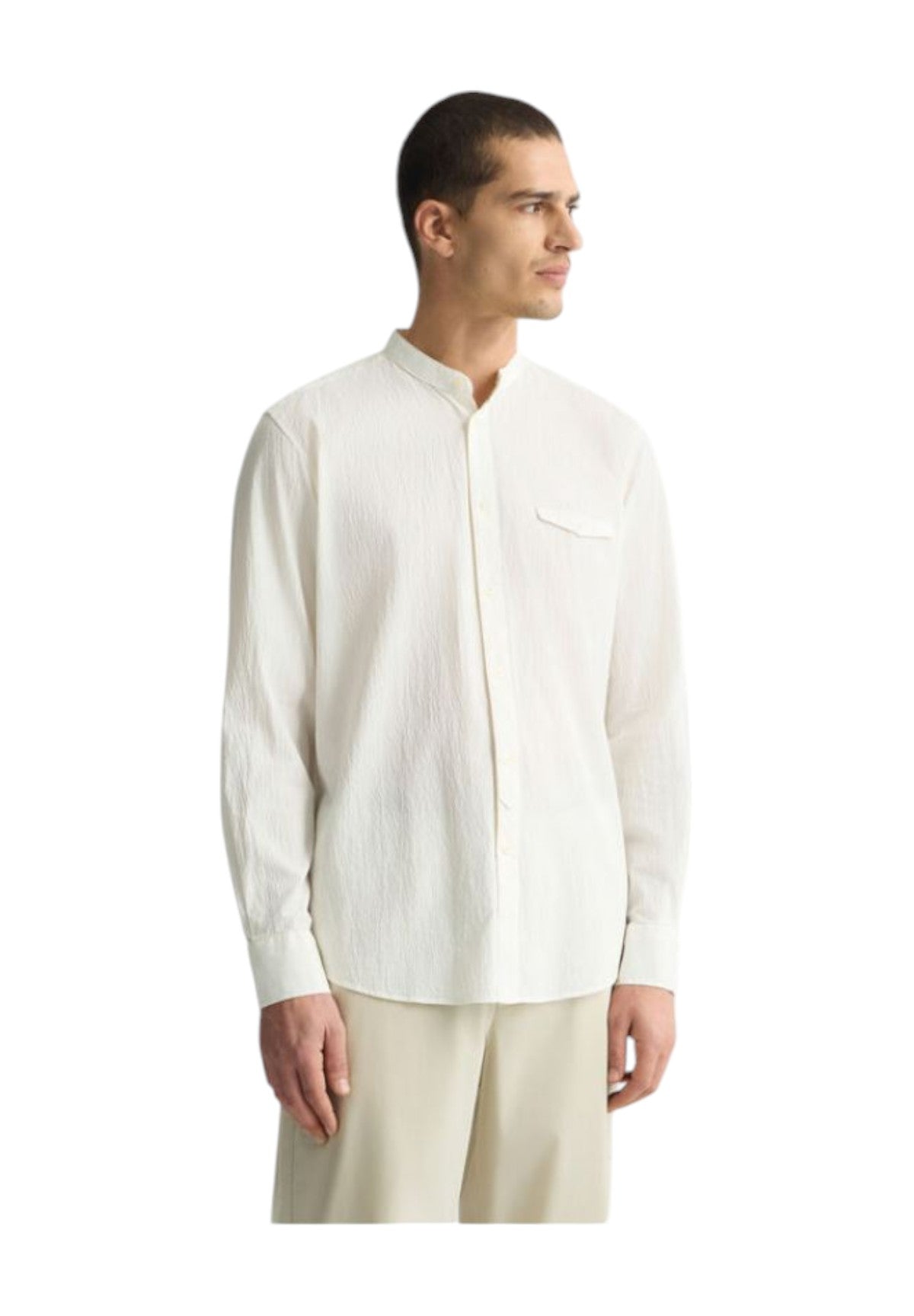 Camicia A Maniche Lunghe Qa5111 White Alyssum