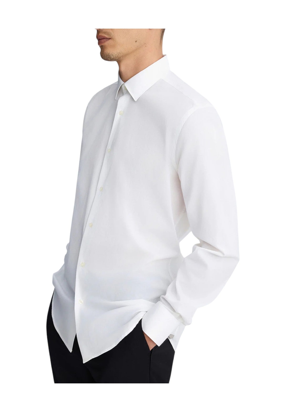 Camicia A Maniche Lunghe Qa5114 White Alyssum