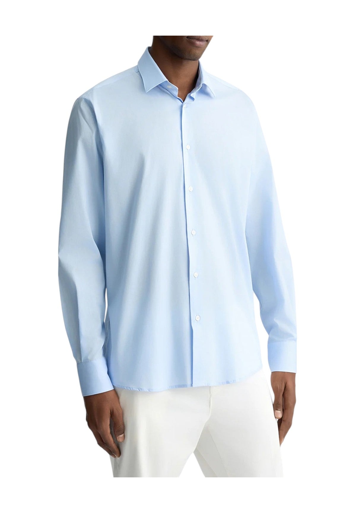 Camicia A Maniche Lunghe Qa5114 Sky Blue