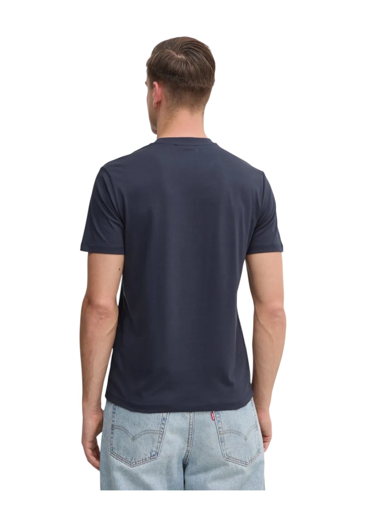 T-Shirt A Maniche Corte Qa5145 Dark Blue