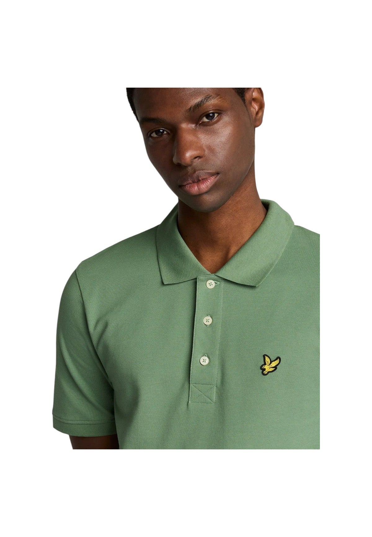 Polo Piqué Plain Polo Shirt SP400VOG Smoke Green