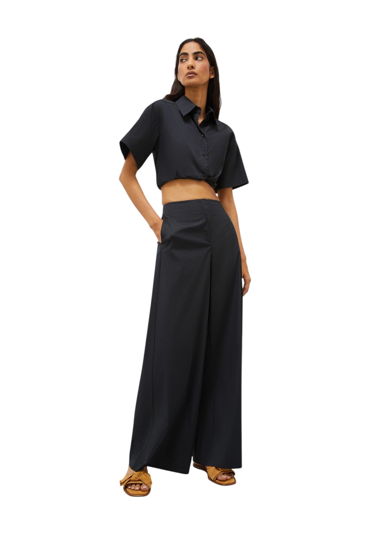 Pantaloni Menta Nero