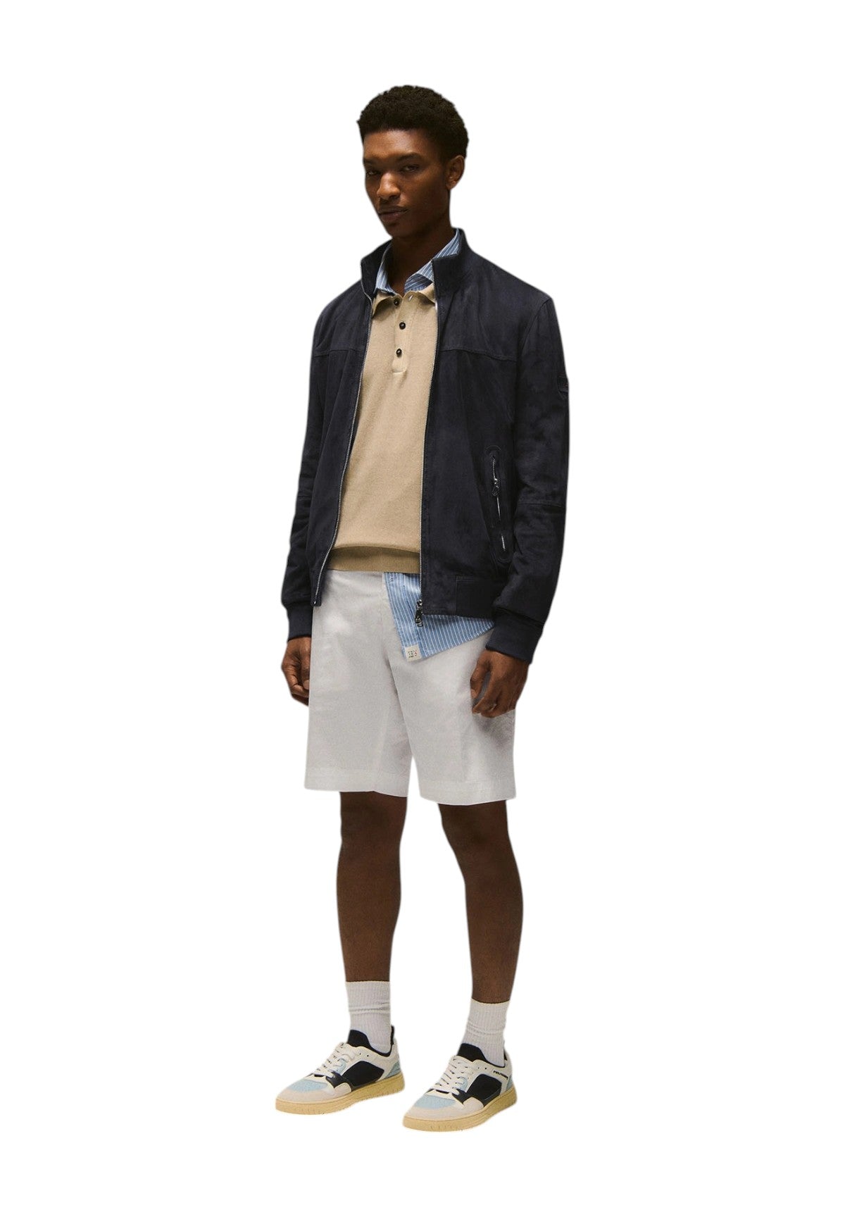 Giubbino Sands Suede Pe 07 Blu Grafite