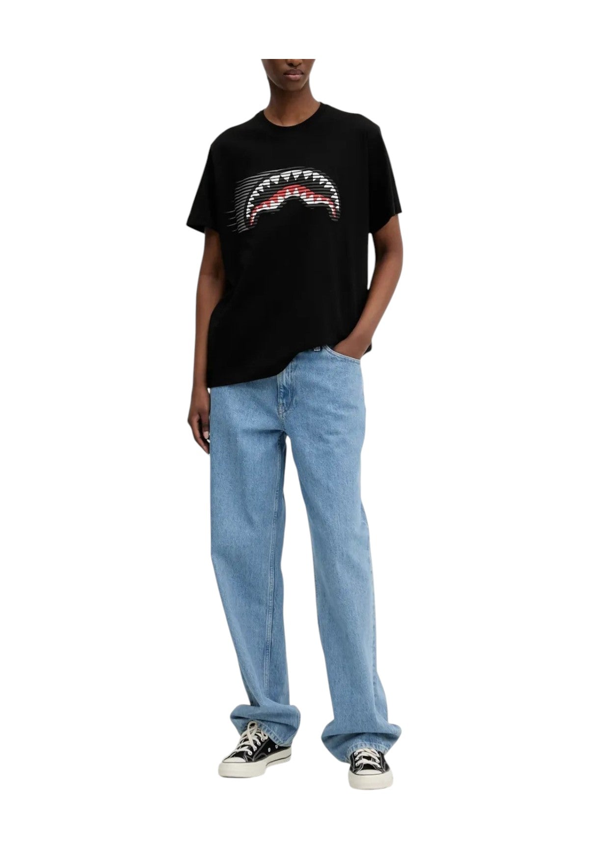 T-Shirt A Maniche Corte Sp721 Black