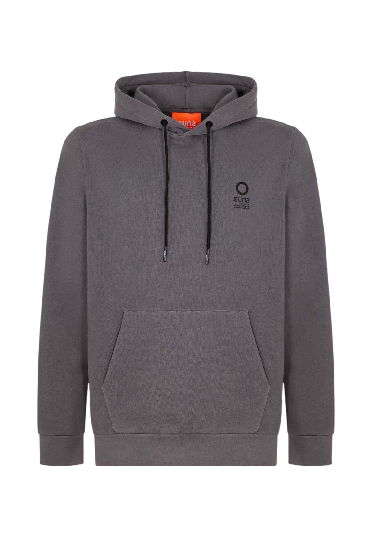 Felpa Pullover Con Cappuccio Mfs51004u Grey