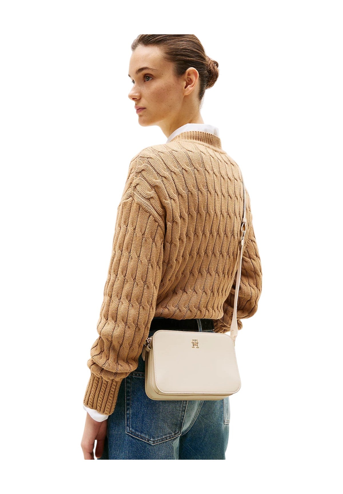 Borsa A Tracolla Aw0aw17229 Beige