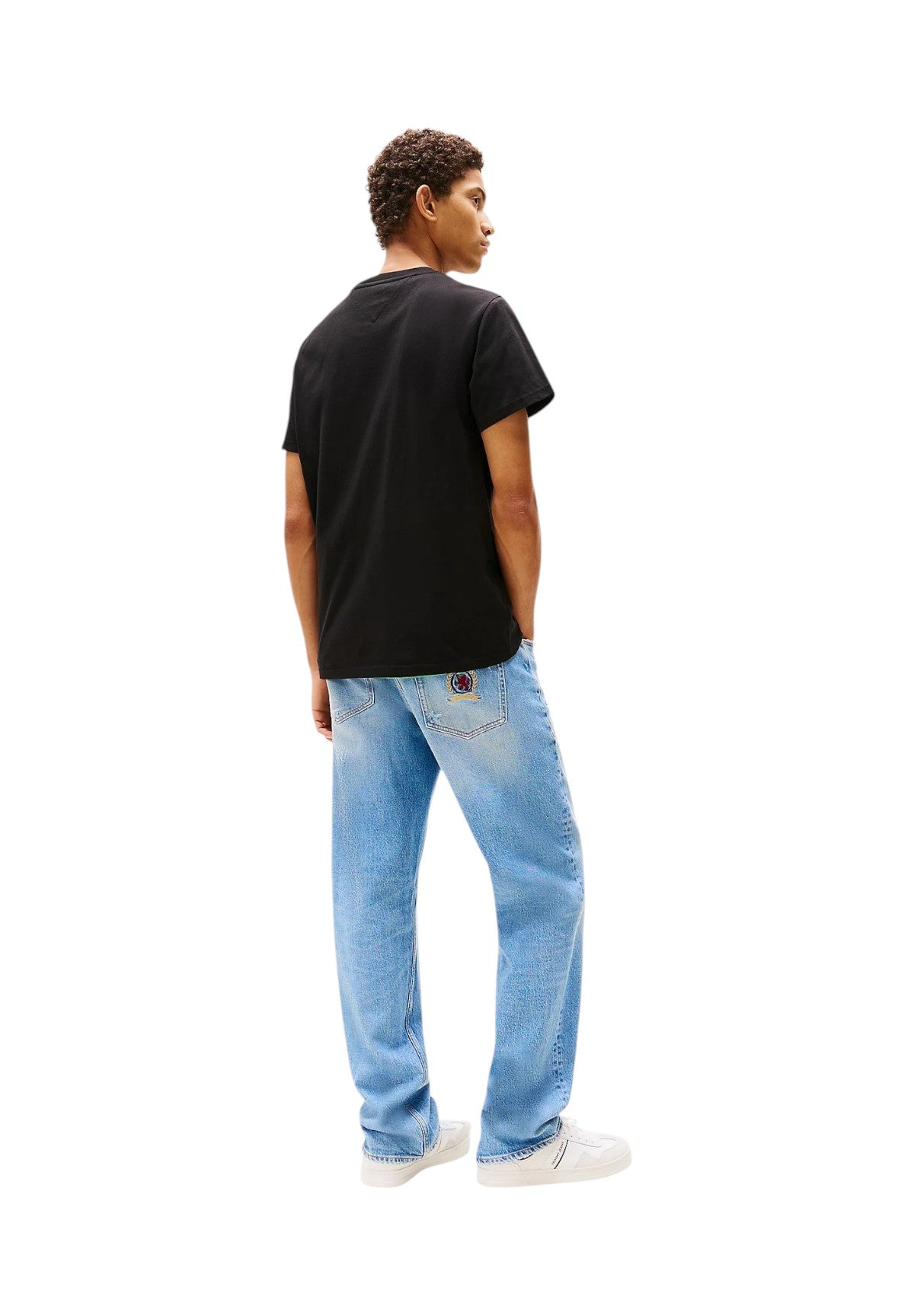 T-shirt a Maniche Corte Tjm Slim Linear Ches DM0DM21188 Black
